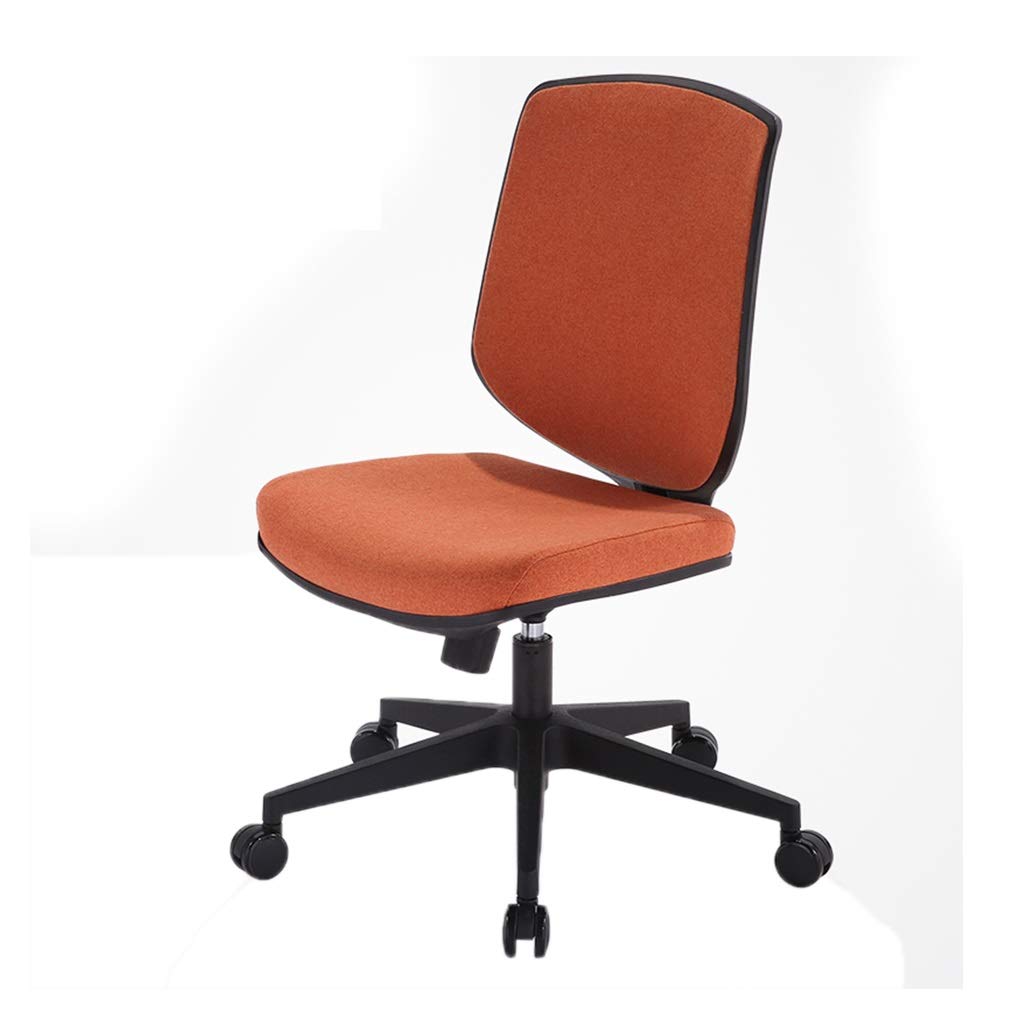 ChangSQ Comfortable Guest Chair - Ergonomic Office Chair for Hotel, Conference, Reception & Computer Desk - Orange - Perfect for Home Office, Business Meetings & Waiting Areas