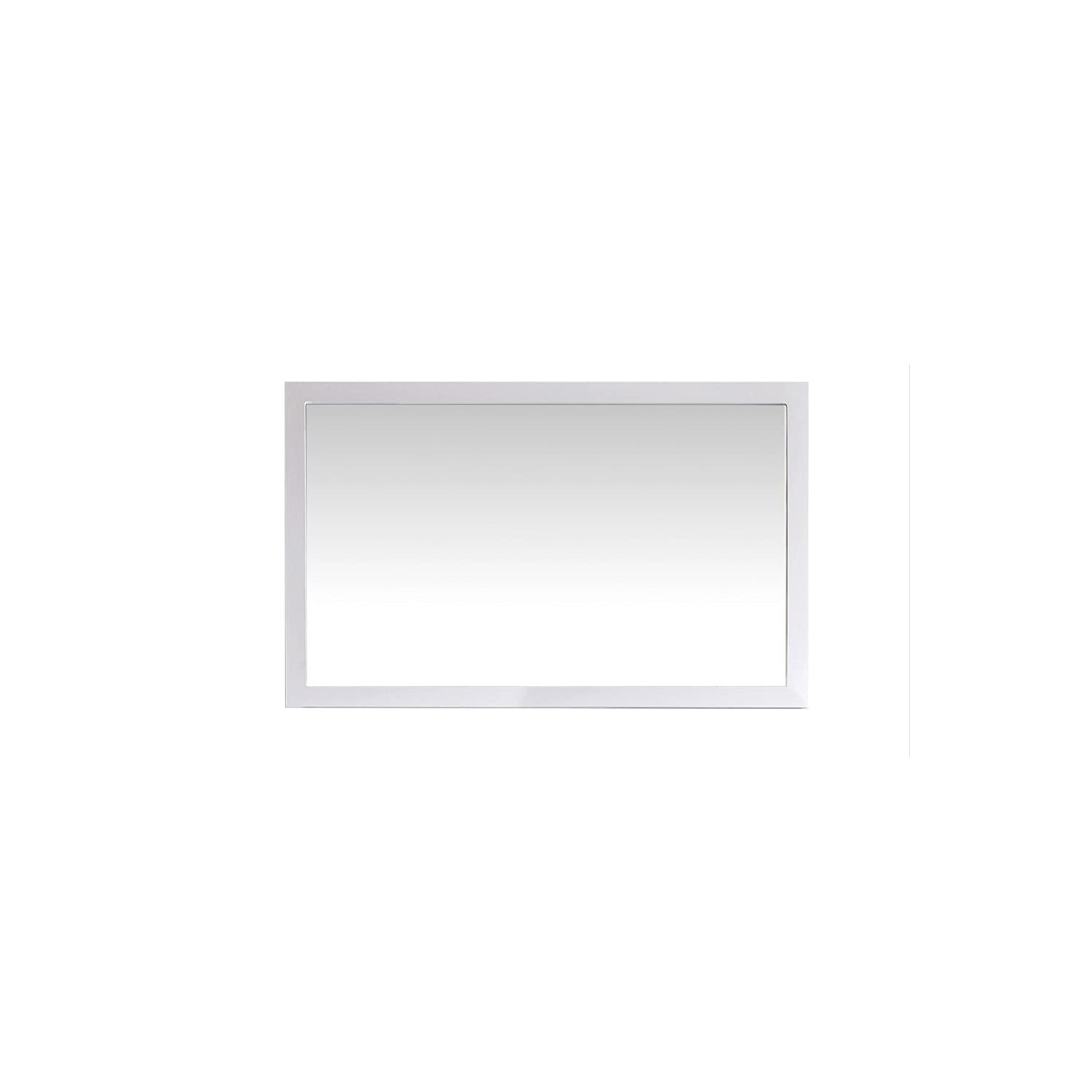 Laviva 48 Inch Full Length Wall Mirror with Frame - Modern White Floor Mirror for Bedroom, Living Room, and Entryway Decor