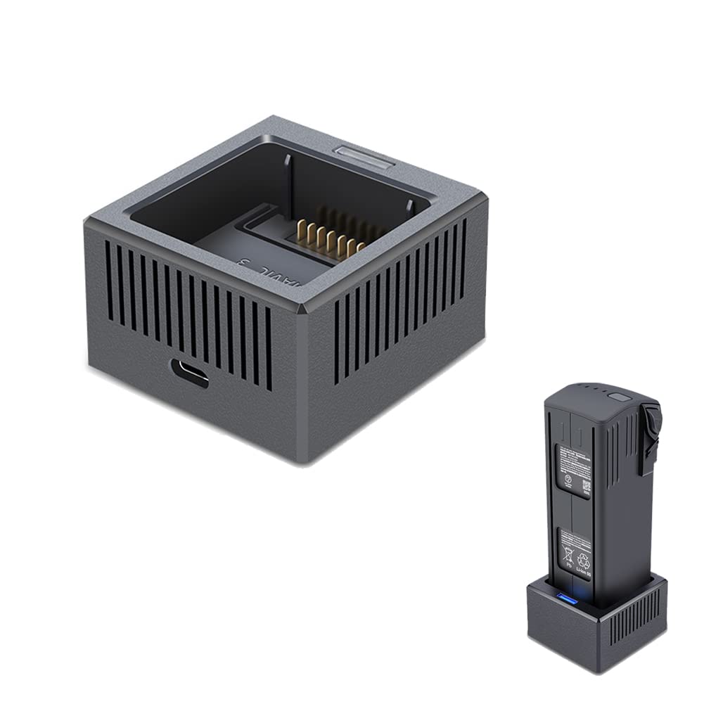 DJI Mavic 3 Fast Charging Portable Battery Charger - Single USB Charger Compatible with Mavic 3 Pro & Mavic 3 Cine Drones | Perfect for Travel, Outdoor Adventures & Aerial Photography