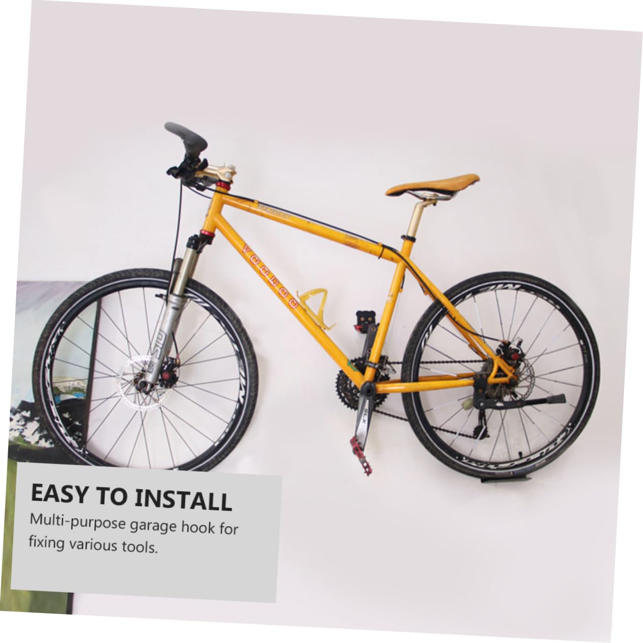 GAROZATION Garage Bike Wall Rack - Swivel Bike Hanger Mount for Road Bikes - Easy Installation, Durable & Stylish Storage Solution - Perfect for Home Garage, Basement or Apartment Cycling Organization