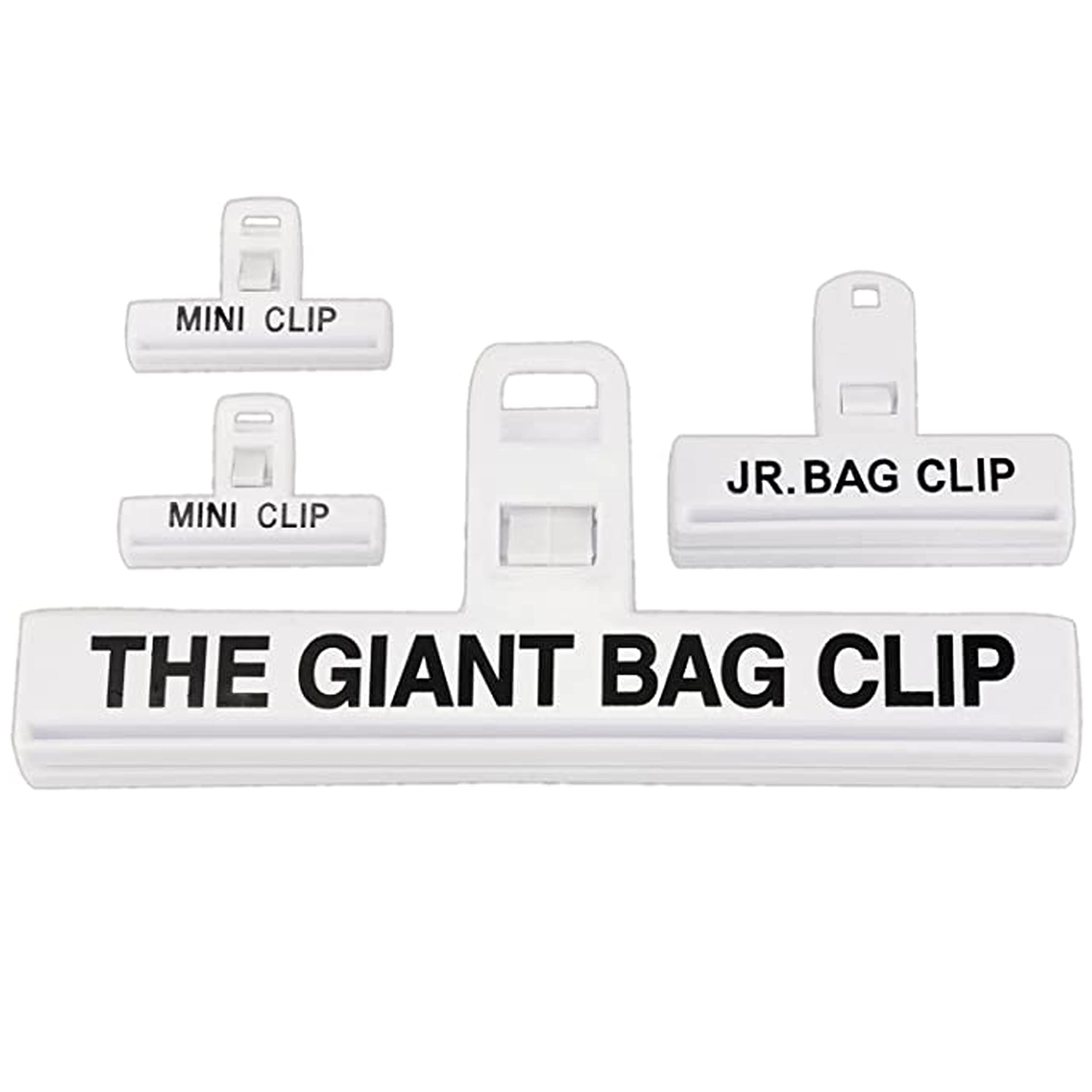 4-Piece Magnetic Food Storage Bag Clips - Multi-Purpose Mini Sealing Clips for Chips, Snacks & More - Perfect for Kitchen, Picnics & Travel Organization