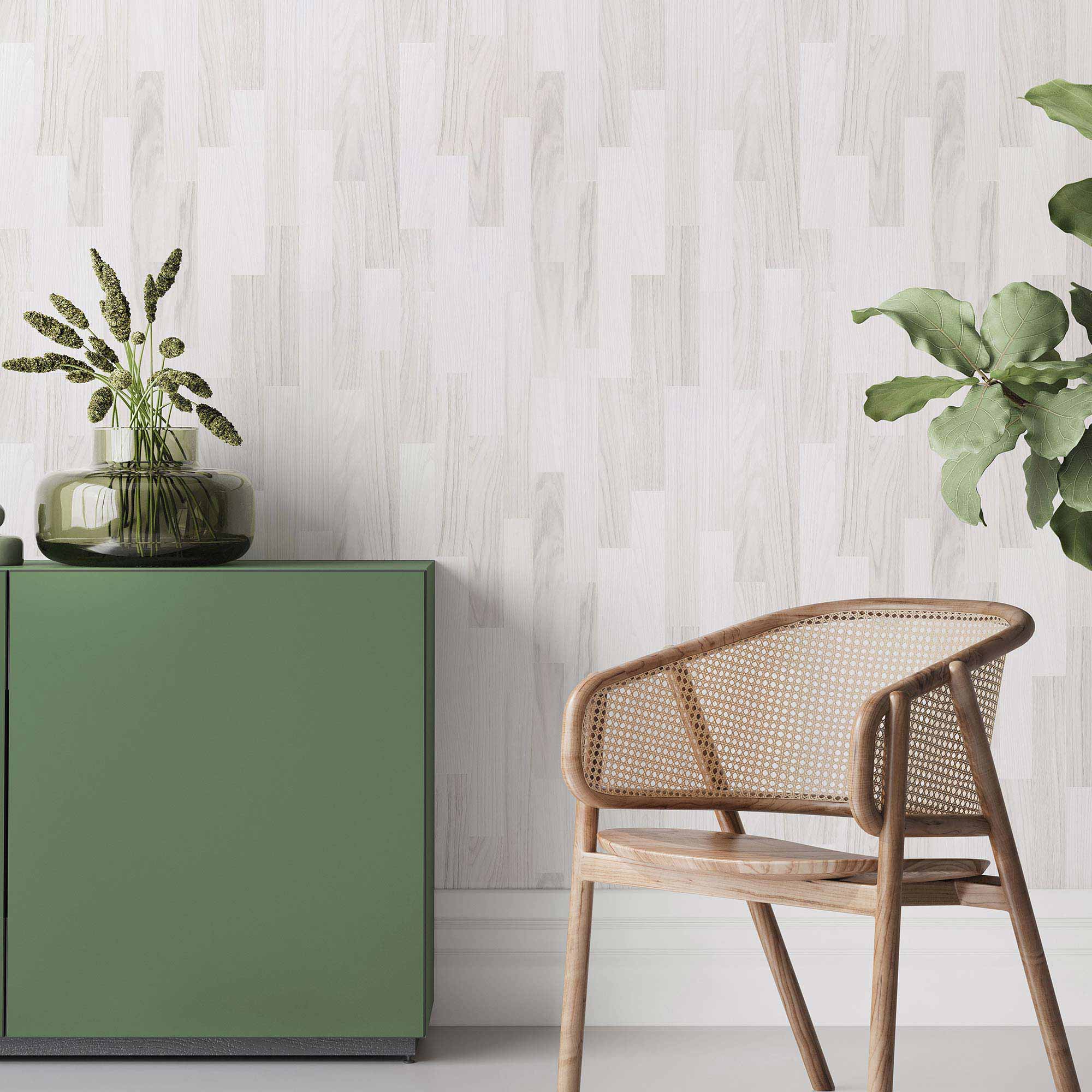 Grey Wood Peel and Stick Removable Wallpaper 6838 - Self-Adhesive Wall Decal for Home Decor, Bedroom, Living Room & Office