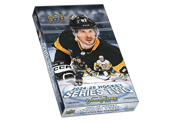 2024-25 Upper Deck Series 2 Hockey Hobby Box - Premium NHL Trading Cards Collection for Collectors & Fans - Perfect for Trading, Collecting, and Displaying