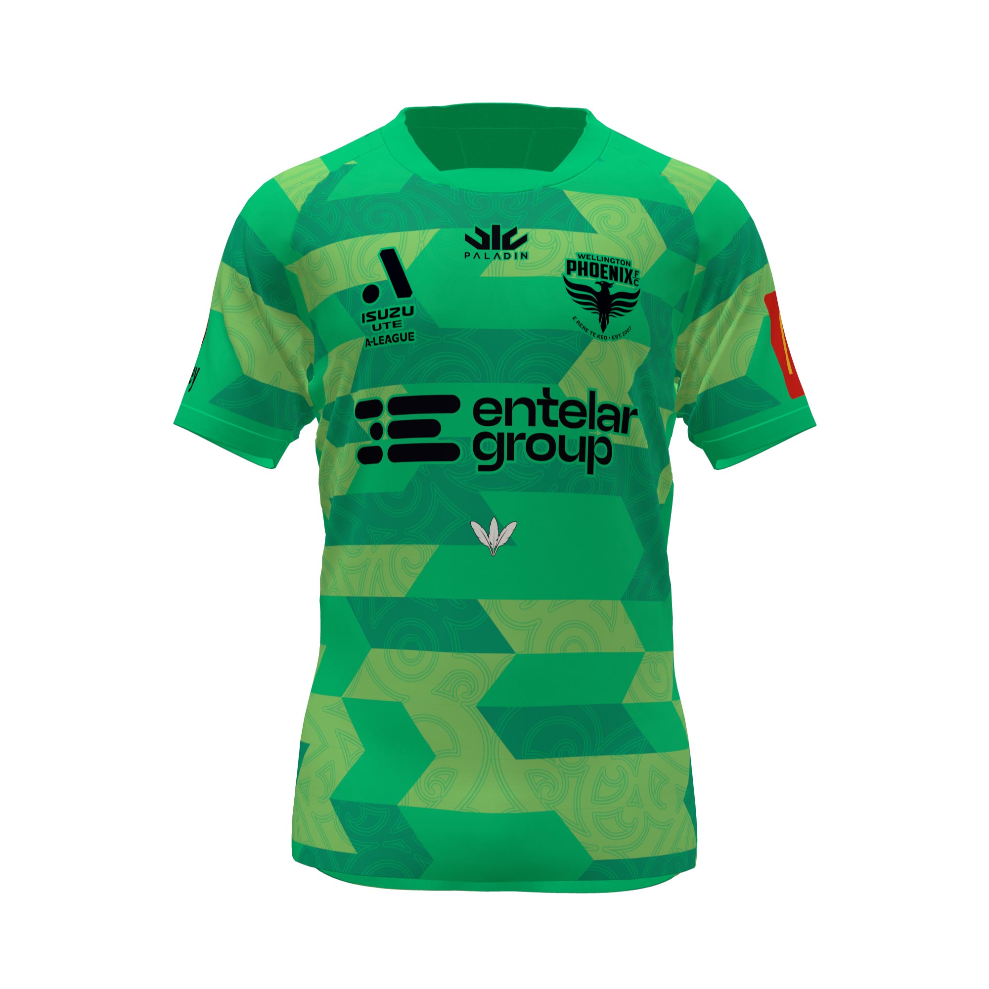 Wellington Phoenix A-League Men's Goalkeeper Jersey 2024/2025 - Green Soccer Uniform for Professional Matches & Fan Support