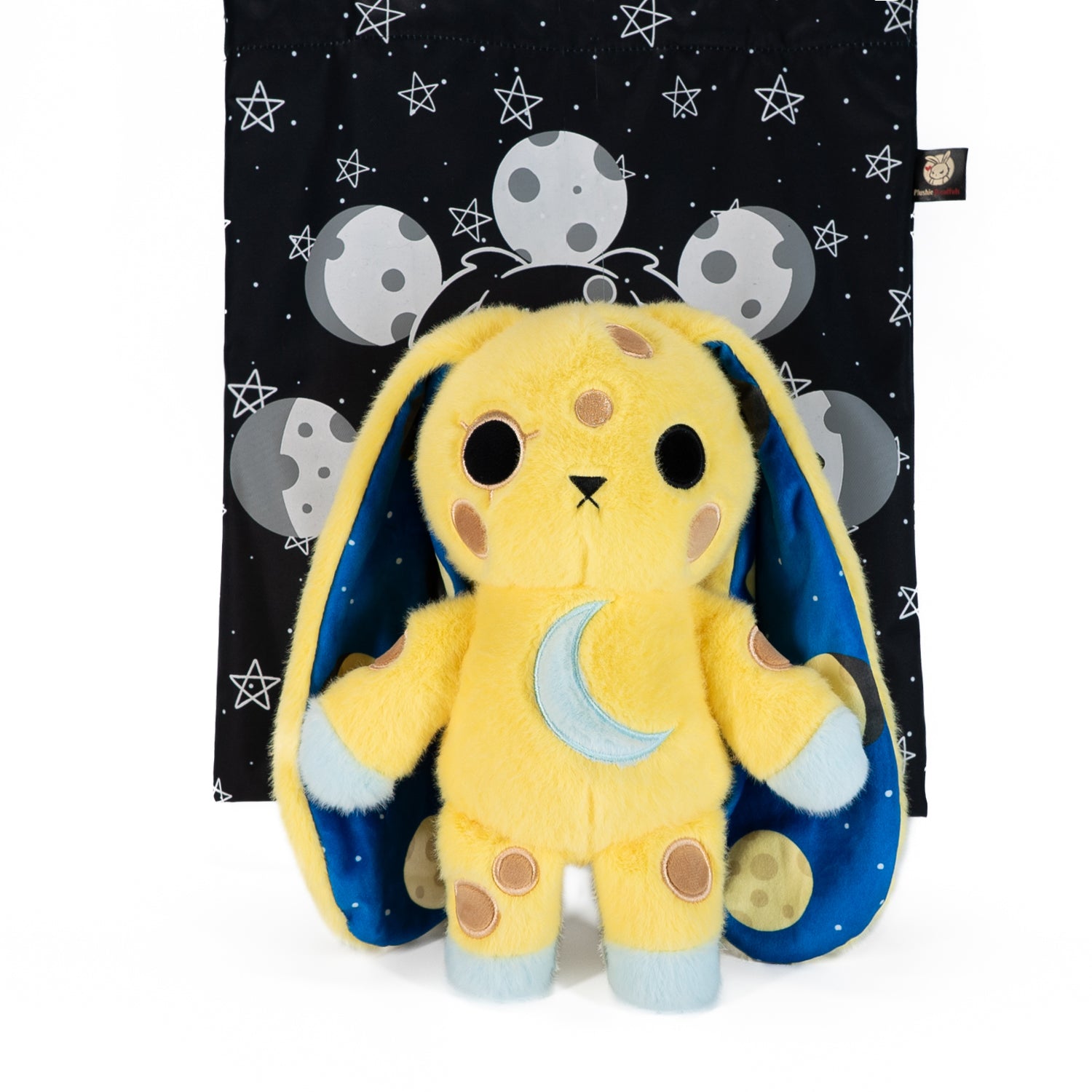 Plushie Dreadfuls Full Moon Bunny Stuffed Animal - Soft Cuddly Plush Toy for Kids, Gifts & Halloween Decor