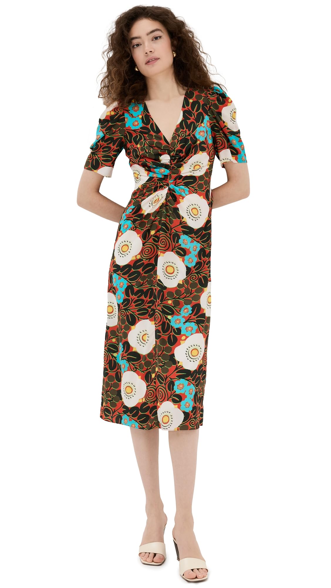 Women's Maci Dress - Elegant Flowy Midi Dress for Summer, Casual & Party Wear | Perfect for Beach, Office & Date Nights