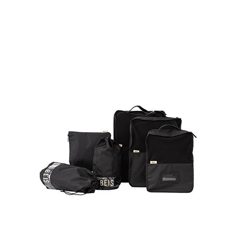 Premium Black Packing Cubes for Travel - Organize Luggage Efficiently for Business Trips, Vacations & Weekend Getaways