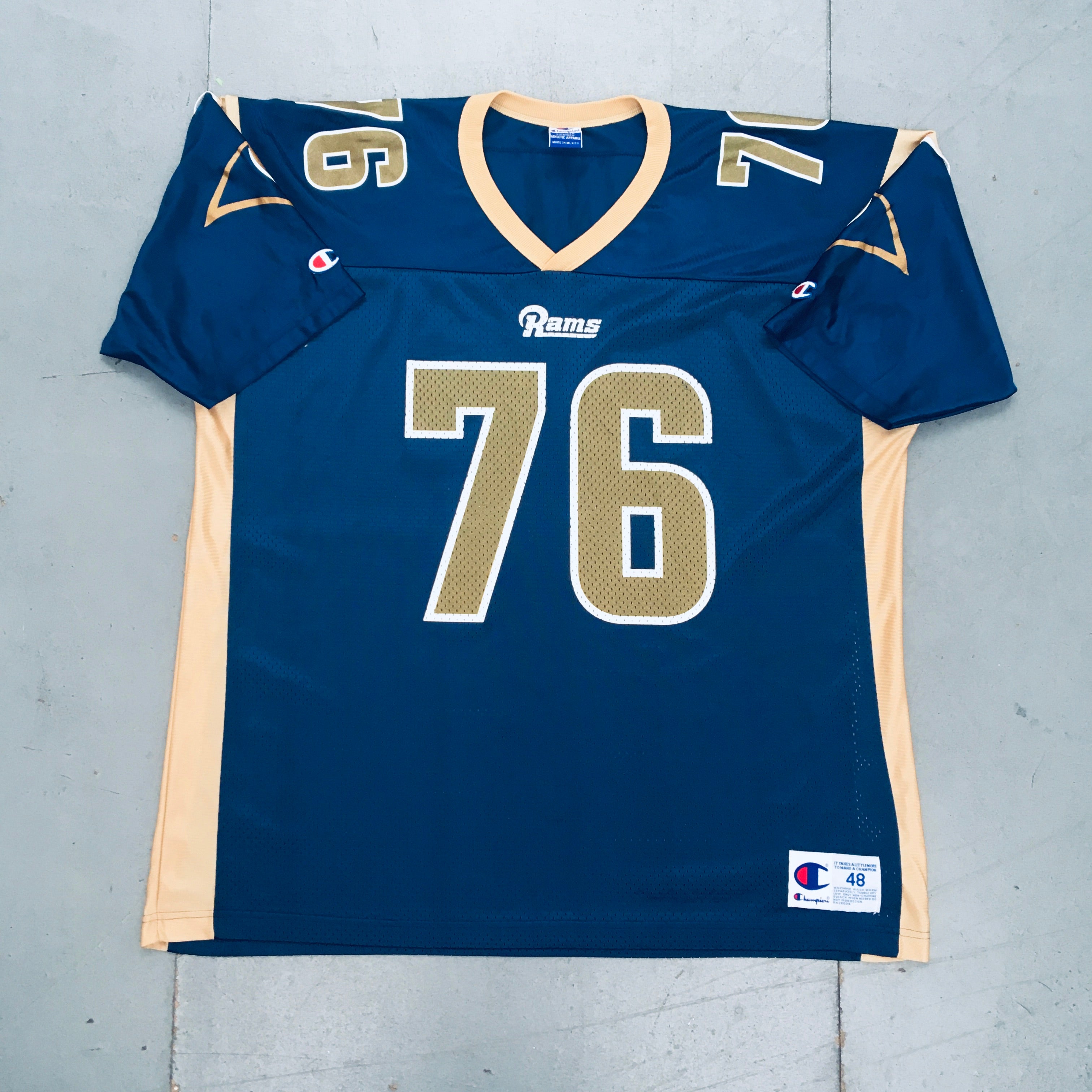 Orlando Pace St. Louis Rams 2000/01 NFL Jersey XL - Vintage Football Jersey for Fans, Collectors & Game Day Outfits