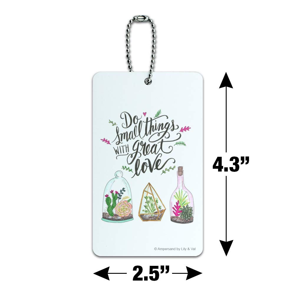 Small Things with Great Love Luggage Tag - Durable Suitcase ID Card for Carry-On Bags - Perfect for Travel Identification & Personalization