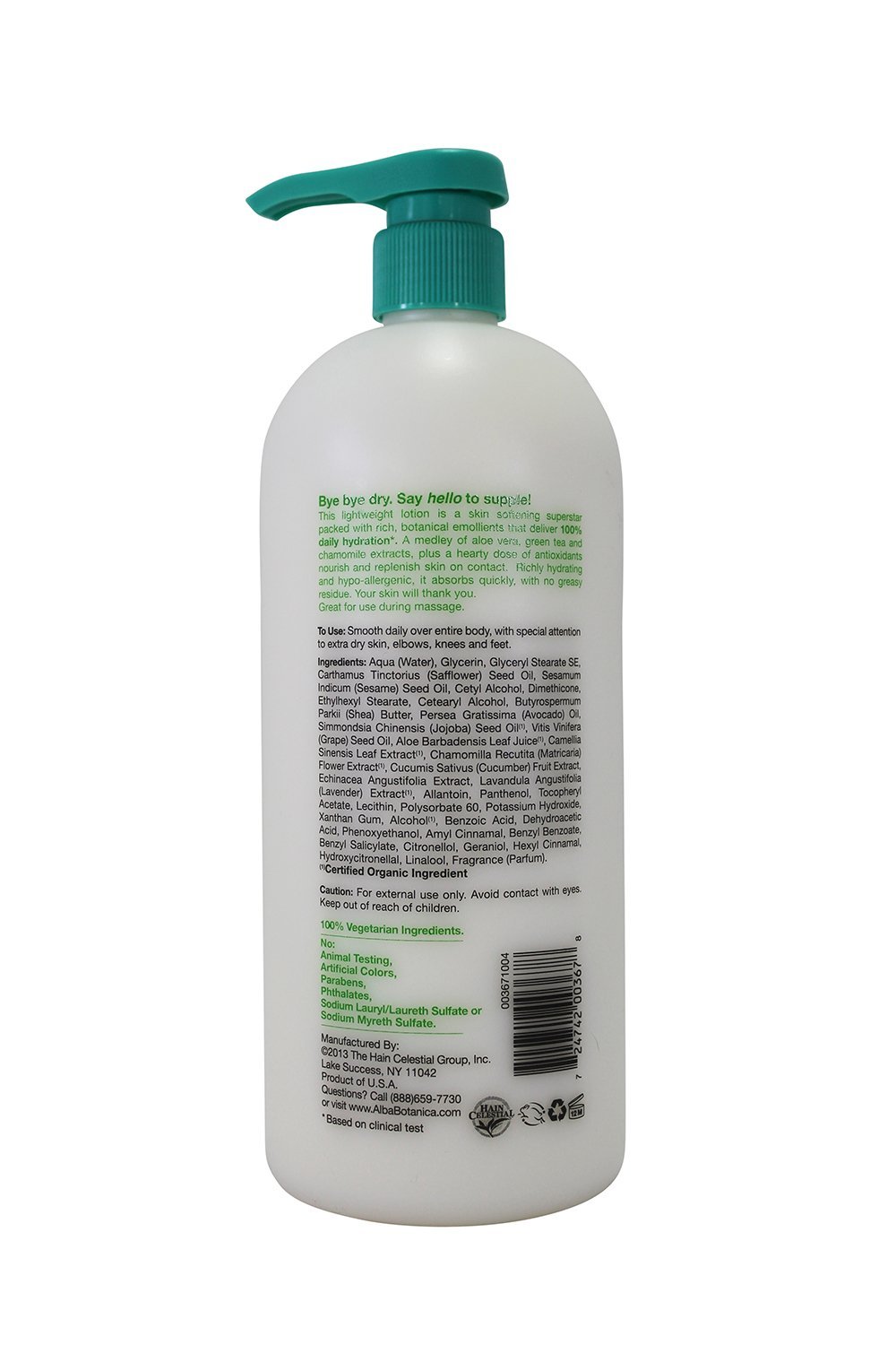 Alba Botanica Emollient Body Lotion - Hydrating & Nourishing for Dry Skin | Perfect for Daily Moisturizing & After-Shower Care