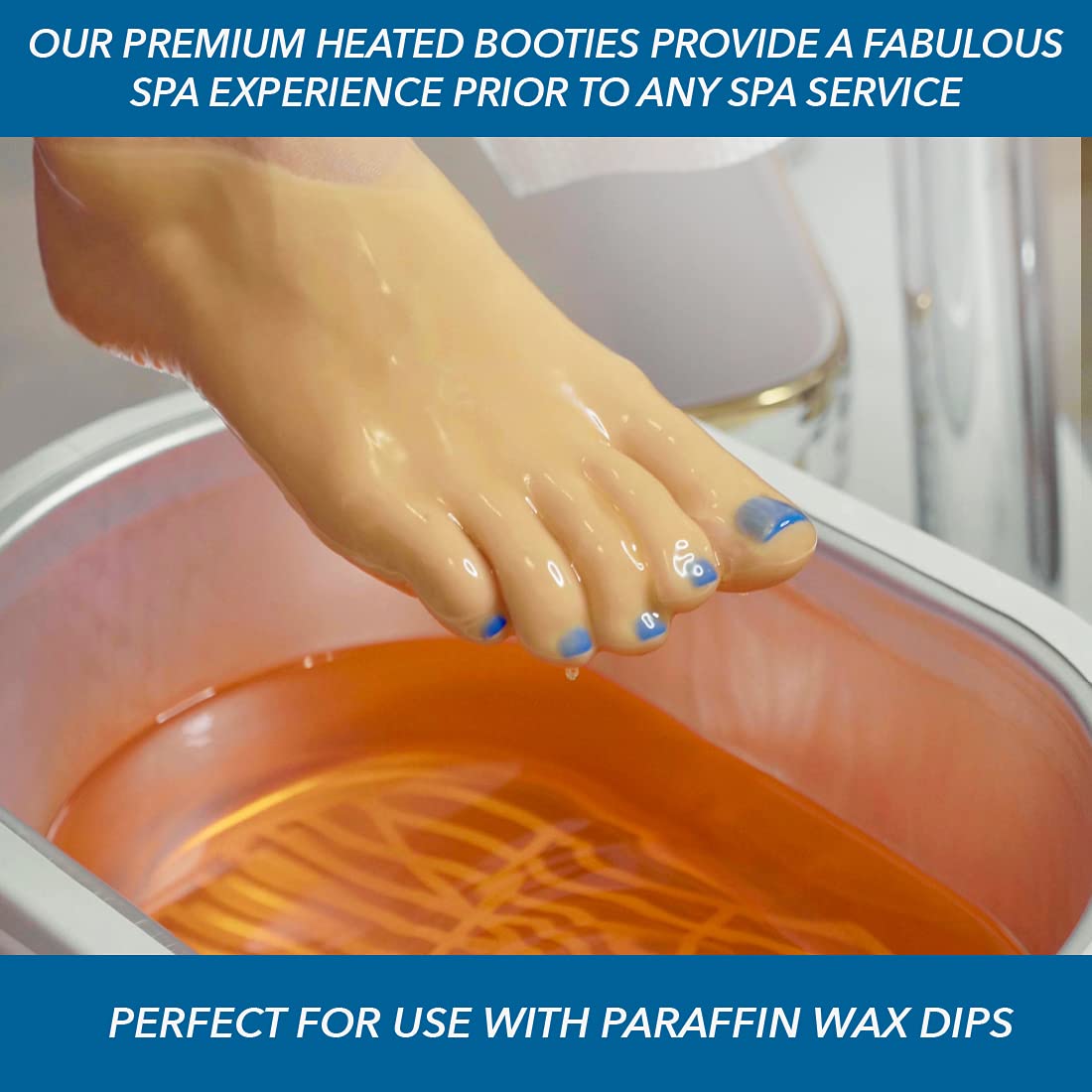 ForPro Professional Heated Booties - Electric Foot Warmers with Dual Temperature Settings for Spa & Home Use - Moisturizing Thermal Therapy for Relaxation & Pain Relief - Perfect for Winter & Cold Weather Comfort