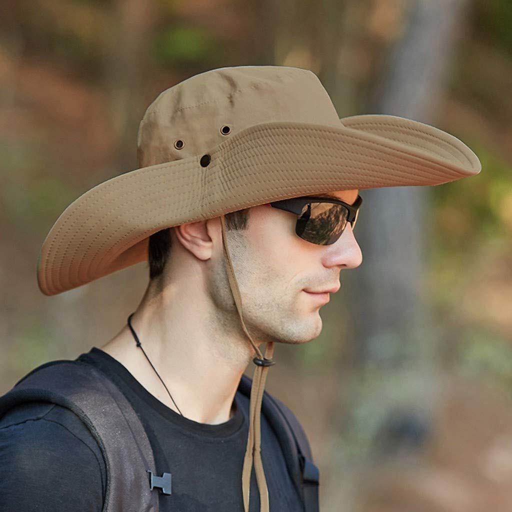 Men's Waterproof Breathable Fisherman Hat - Foldable Sun Protection Bucket Cap for Summer, Beach, Travel & Fishing - UV Shield for Outdoor Activities, Hiking, Camping and Golf