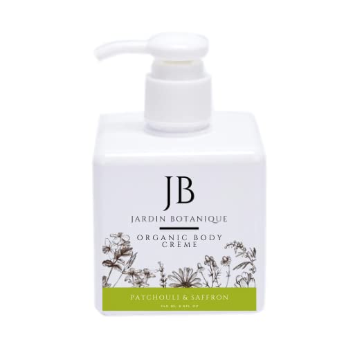 Organic Patchouli & Saffron Body Wash & Body Cream Set - 8oz Bottles for Hydrating & Nourishing Skin | Perfect for Spa Day & Self-Care Routine
