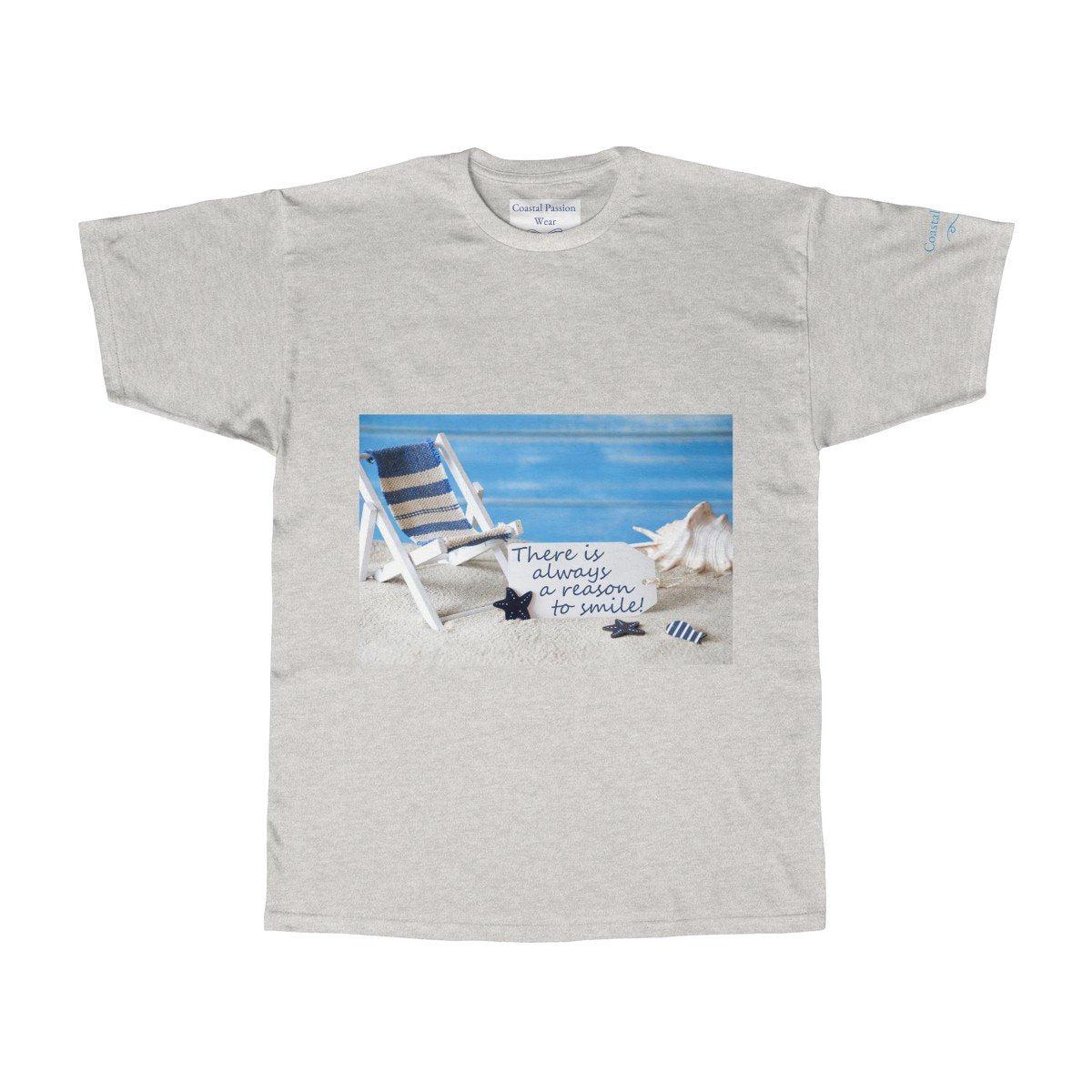 Reasons to Smile T-Shirt - Soft & Comfortable Cotton Tee for Men & Women - Perfect for Casual Wear, Gifts & Everyday Outfits