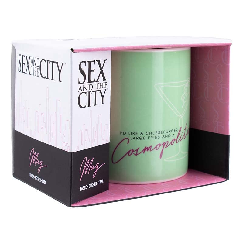 Sex and the City Cosmo Mug - Official Ceramic Coffee Cup Inspired by the Iconic TV Show | Perfect for SATC Fans, Bridal Showers & Girls' Night In