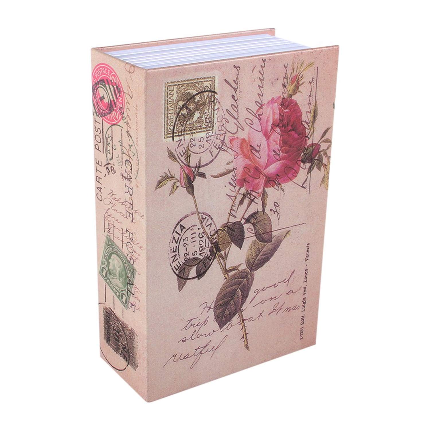 Portable Hidden Book Safe Box with Key Lock - Secure Storage for Jewelry, Passport, Money & Valuables - 7.09 x 4.53 x 2.17 inches - Perfect for Home, Travel & Secret Security