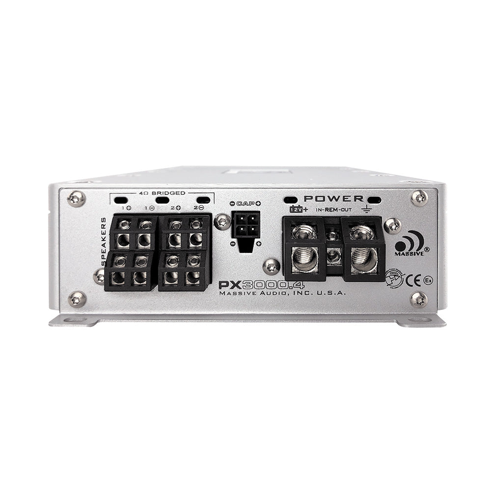 PX3000.4 250W RMS x 4 @ 4 Ohm 4-Channel Car Amplifier - High Power Audio System for Cars, Trucks & Boats