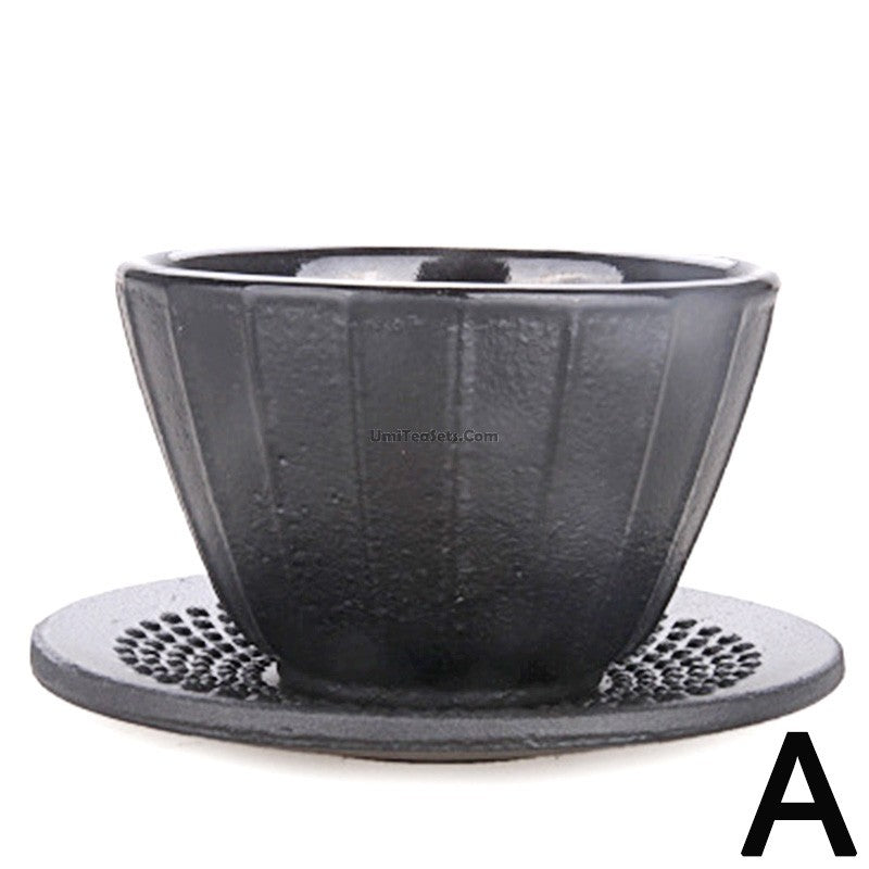 Authentic Japanese Samurai Hobnail Cast Iron Tea Cup - Handcrafted Traditional Iron Teacup for Matcha, Sencha & Hot Tea - Perfect for Tea Ceremonies, Home Decor & Unique Gifts