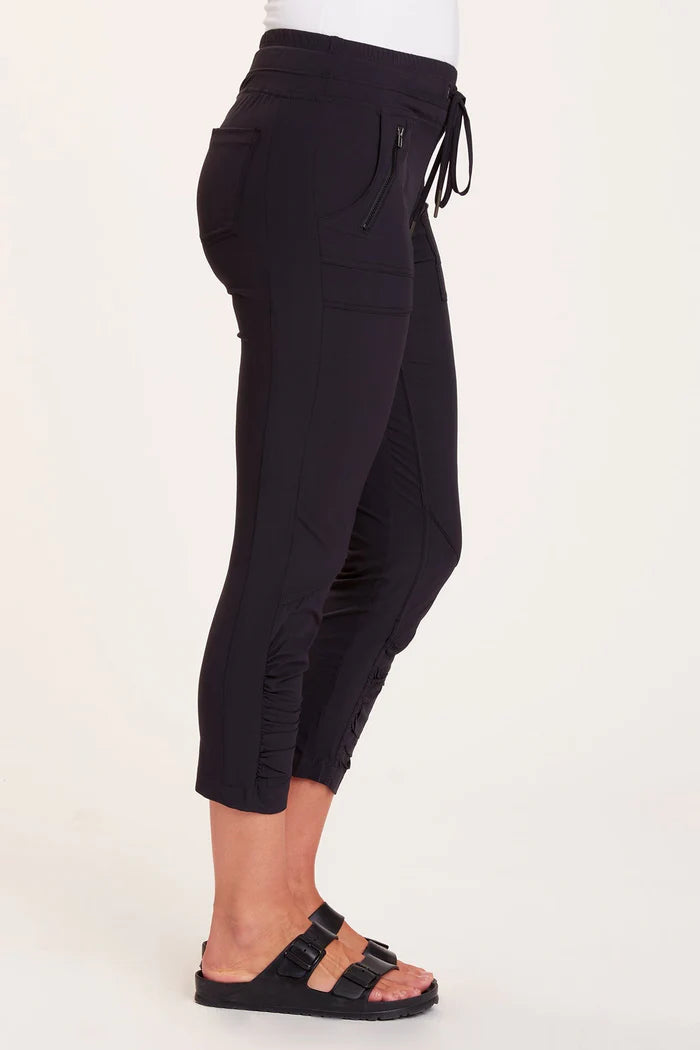Aksana High Waist Yoga Leggings for Women - Black - Comfortable & Stretchy Workout Pants for Gym, Running, and Lounge Wear
