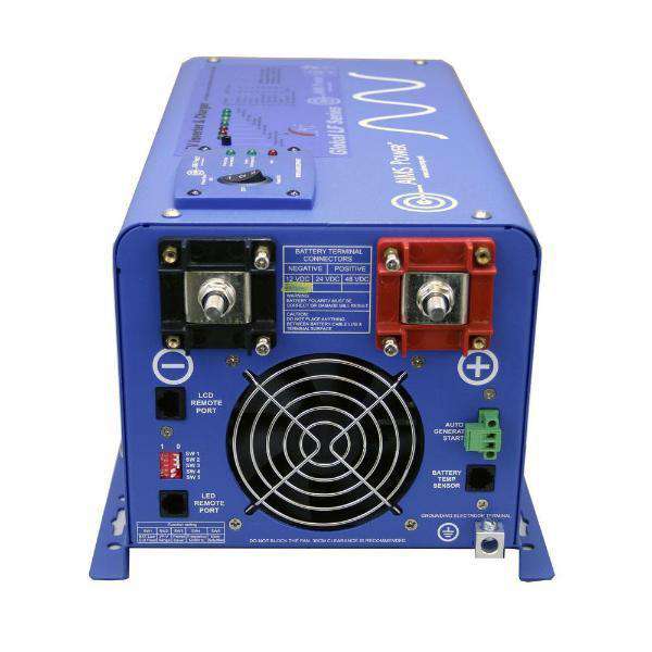 Aims Power PICOGLF20W12V120VR 2000W Pure Sine Wave Inverter Charger - 12V to 120V for RVs, Boats, Off-Grid & Emergency Power Backup