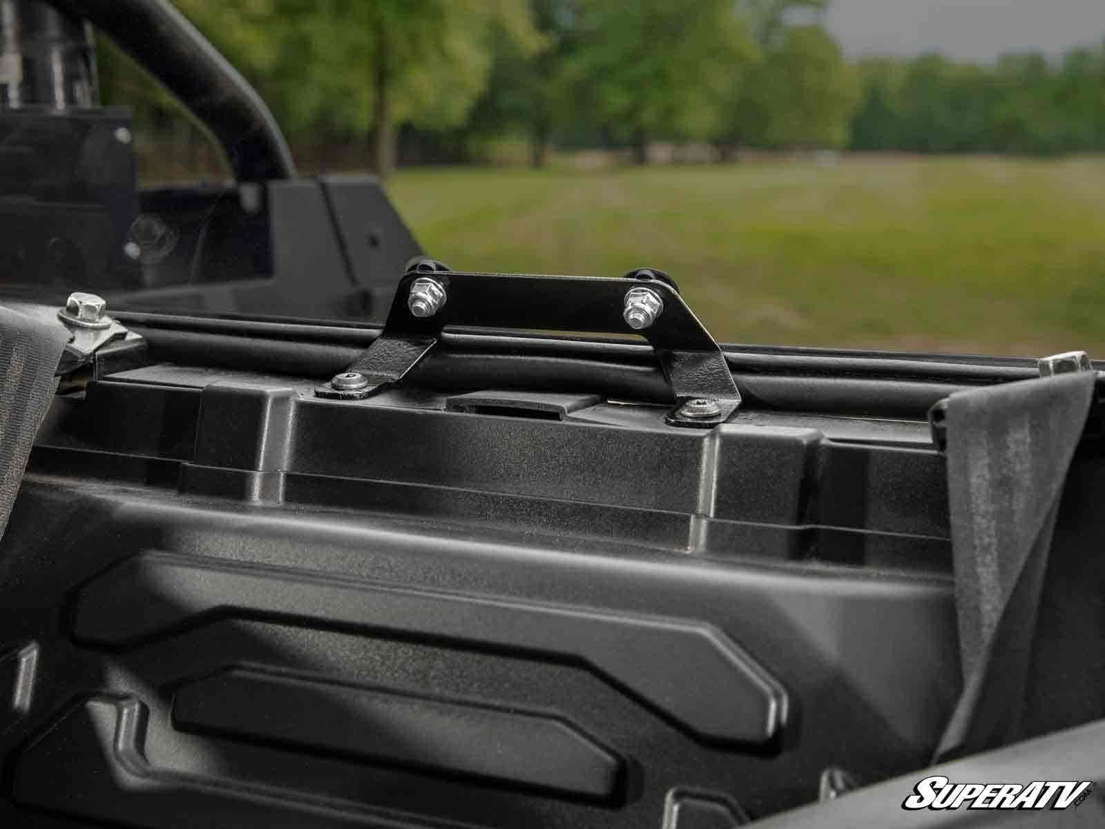 SuperATV Rear Windshield for Polaris RZR PRO XP - Durable UTV Windshield for Off-Road Protection & Dust Control | Perfect for Trail Riding, Hunting & Outdoor Adventures