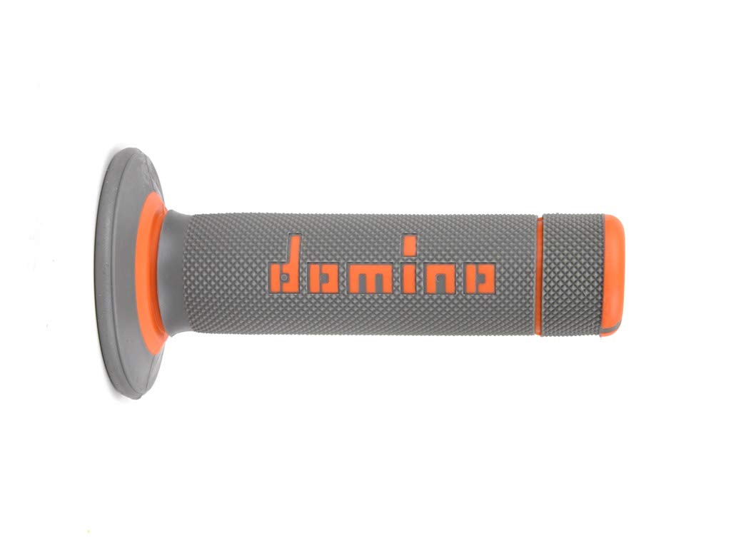 Domino Racing Dually Half Waffle Grips for Dirt Bikes - Premium Motorcycle Handlebar Grips for Off-Road & Motocross - Enhanced Comfort & Control for Trail Riding & Racing