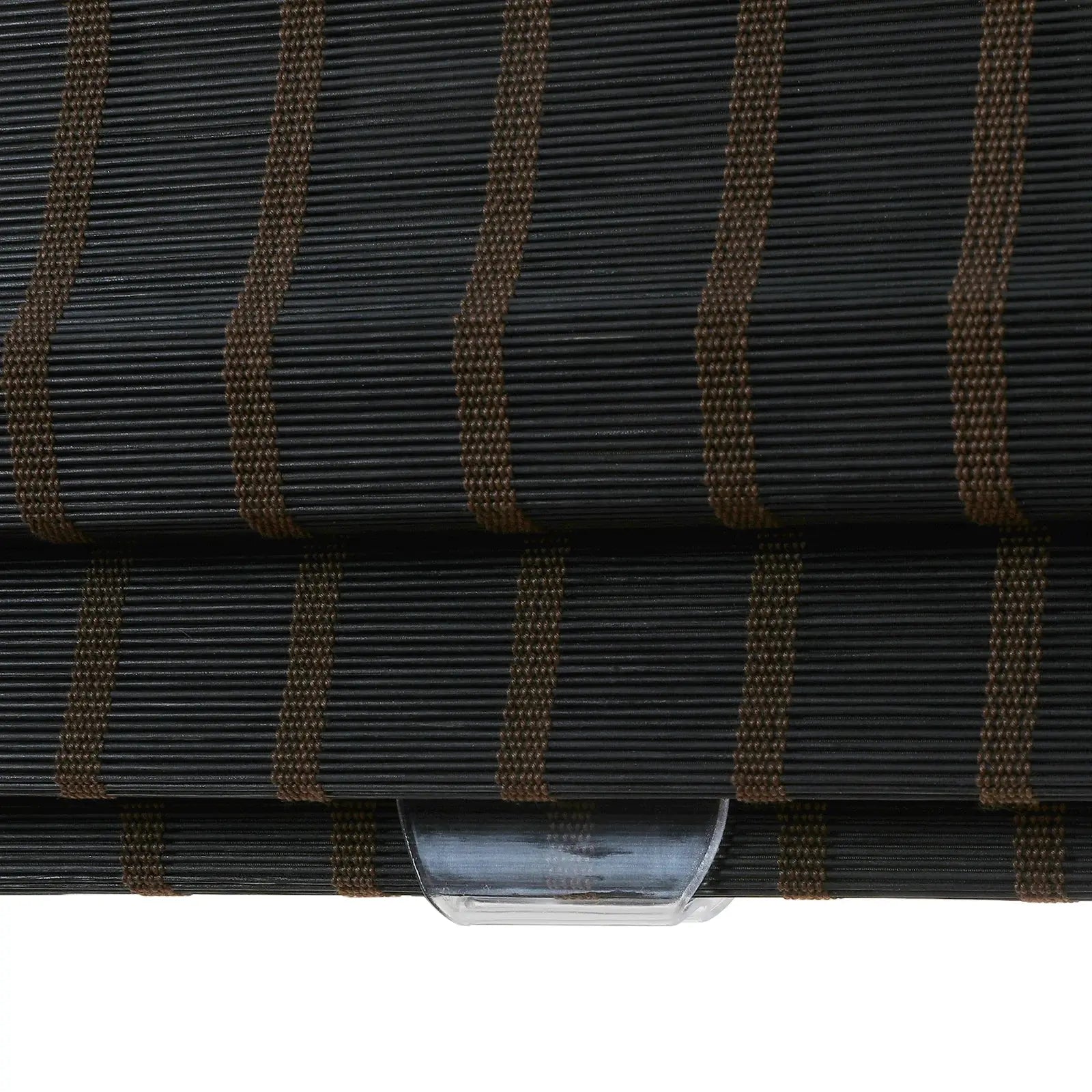 Sybil Bamboo Roman Shade - Black Coffee Window Treatment for Living Room & Bedroom | Eco-Friendly Natural Wood Blinds for Home Decor