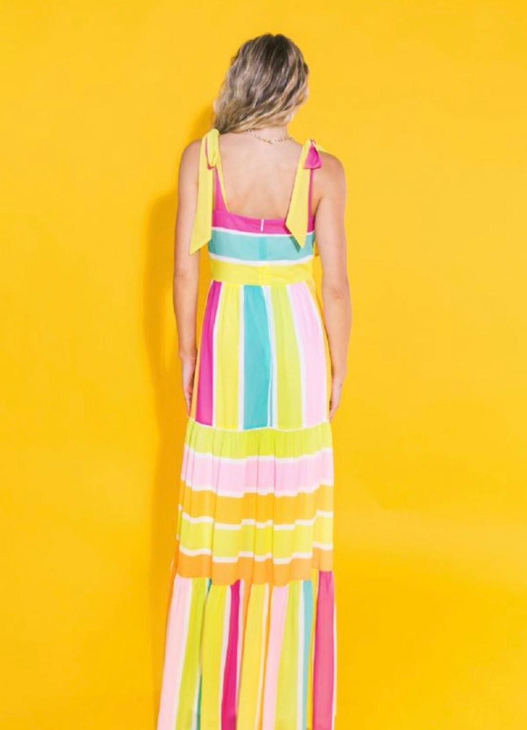 Sunni Days Maxi Dress - Flowy Summer Beach Dress for Women | Perfect for Vacations, Weddings & Outdoor Parties