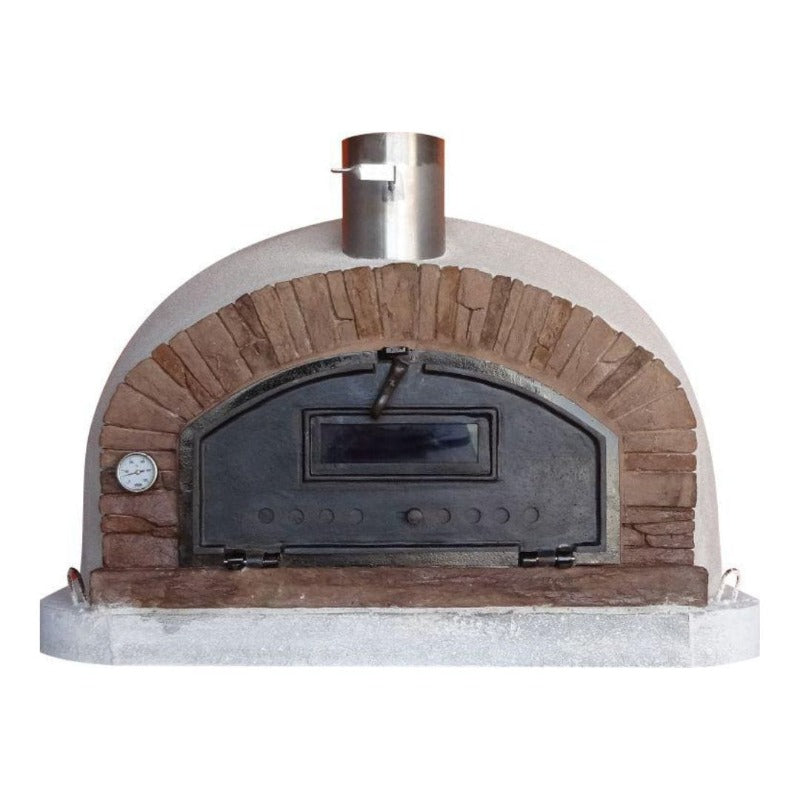 Buena Ventura Sierra Premium Brick Wood Fired Pizza Oven - Outdoor Pizza Maker for Backyard, Patio & Garden Cooking | Authentic Italian Style Pizza Oven for Home Use