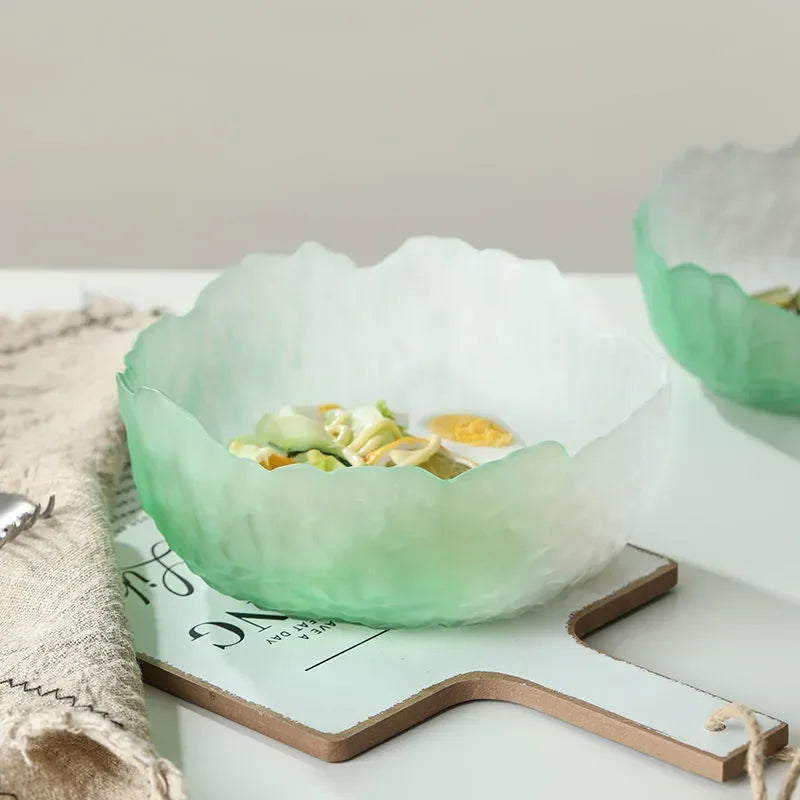Lulu Frosted Glass Dessert Bowl Set - Elegant Serving Dishes for Ice Cream, Pudding & Fruit - Perfect for Parties, Dessert Bars & Home Entertaining