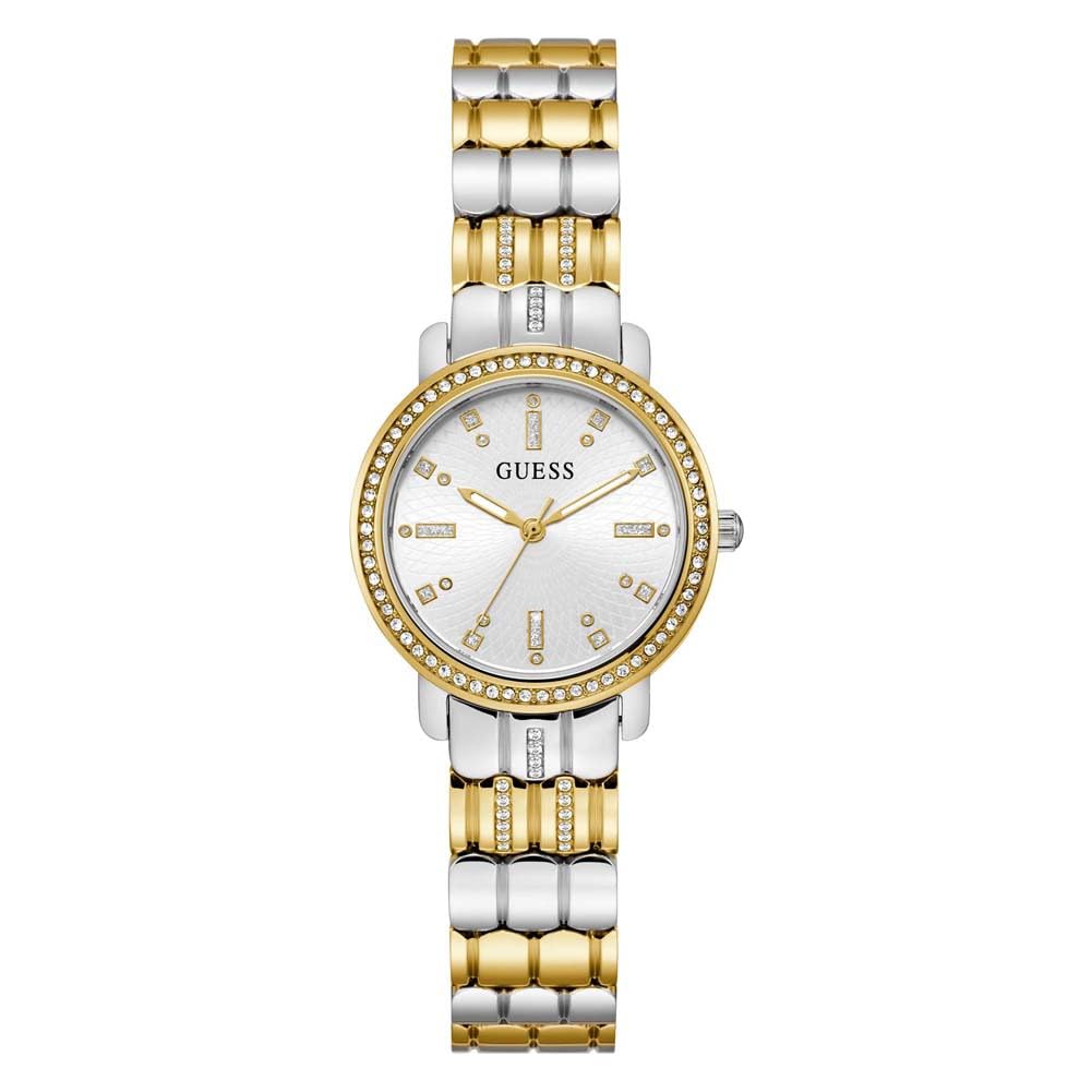 GUESS Women's 30mm Fashion Watch - Elegant Stainless Steel Bracelet, Water Resistant, Perfect for Work, Party & Everyday Wear