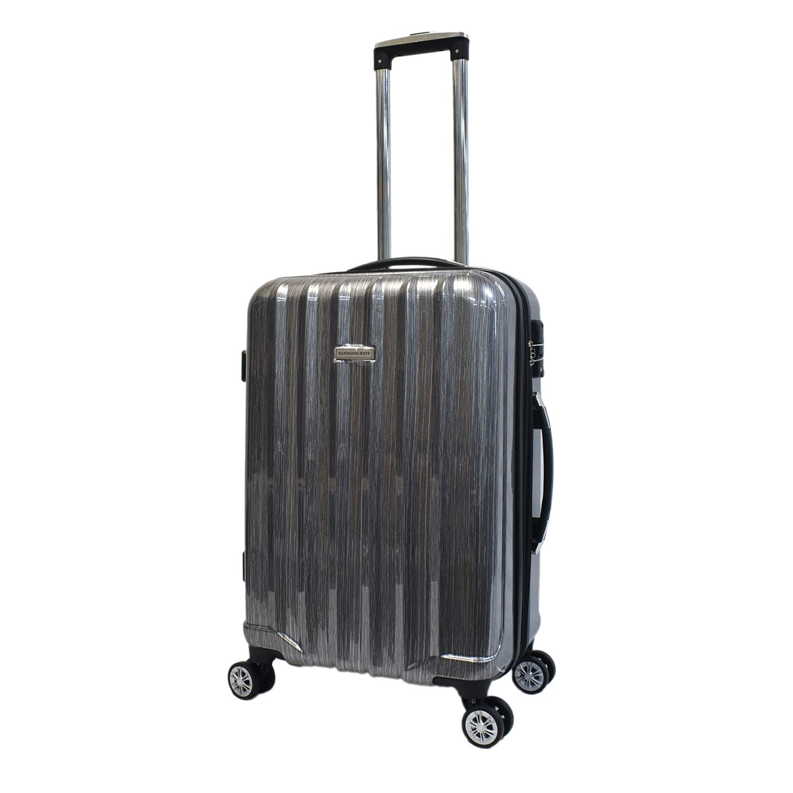 Premium Spinner Wheel Wine Luggage with TSA Lock & Expandable Storage - Silver | Perfect for Air Travel, Wine Tours & Gift Transport