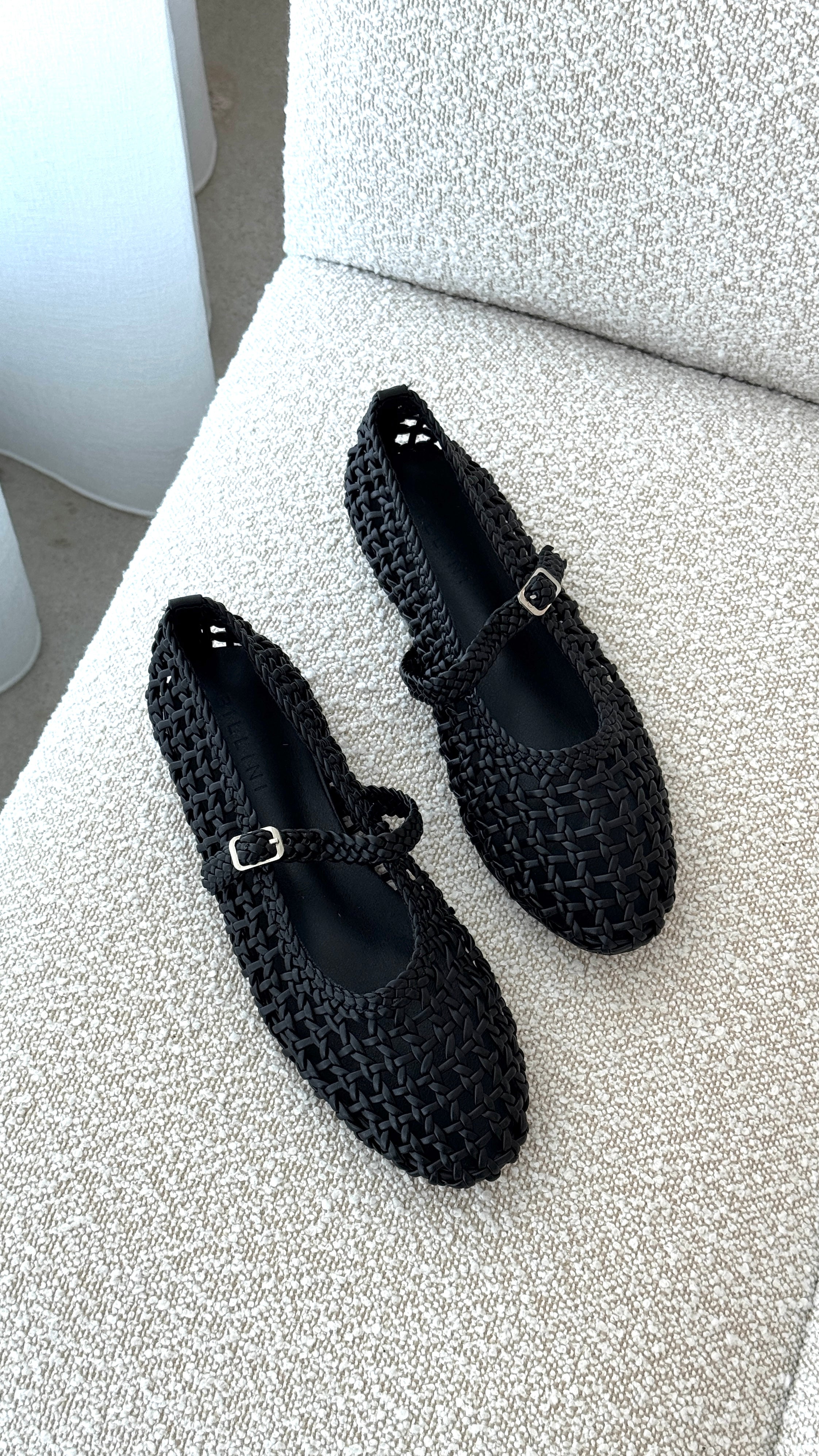 Gitta Women's Black Flats - Comfortable & Stylish Ballet Shoes for Work, Office, and Casual Wear