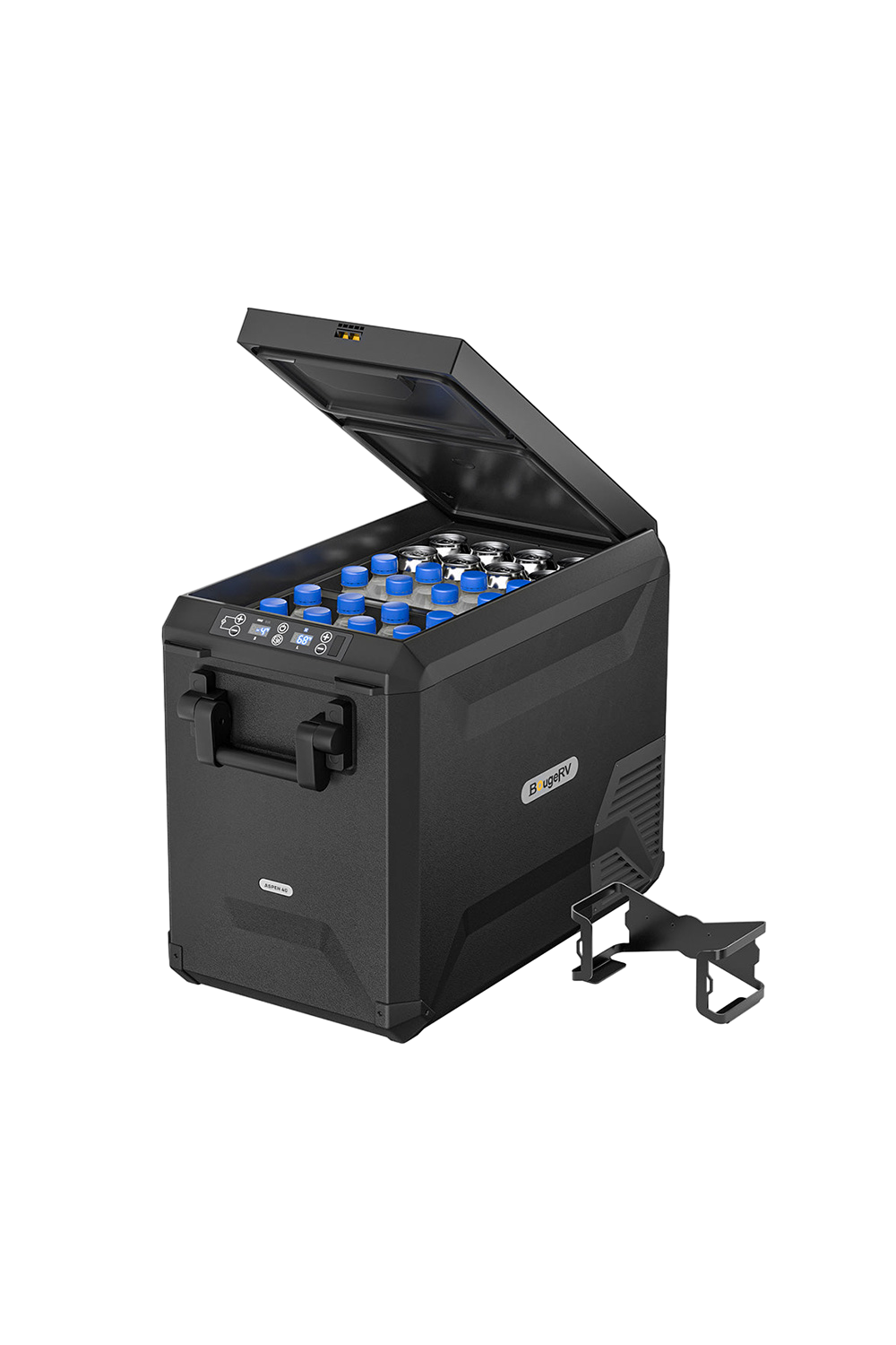 BougeRV ASPEN 40 IceDrive™ 12V 43 Quart Dual Zone Portable Car Refrigerator - Perfect for Road Trips, Camping & Outdoor Adventures