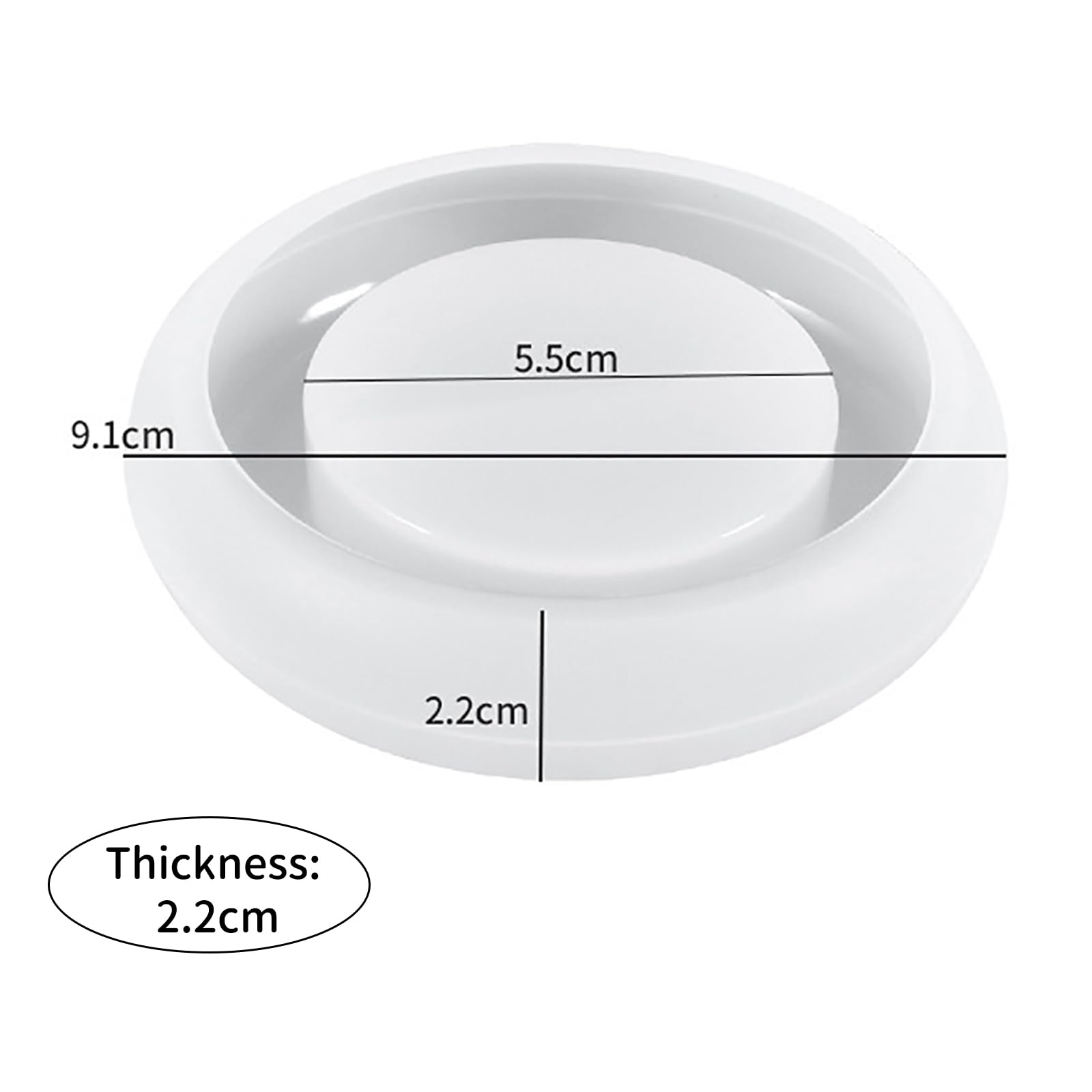 Round Tealight Candle Holder Silicone Mold - DIY Resin Epoxy Casting Molds for Tea Light Flower Pot, Aromatherapy Candles & Home Decor - Perfect for Crafting, Wedding Centerpieces & Relaxation Spaces