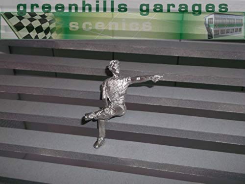 Scalextric Carrera 1.32 Scale Unpainted Seated Spectator Figure - Greenhills F466 Model Car Racing Accessory - Perfect for Slot Car Tracks & DIY Diorama Scenes