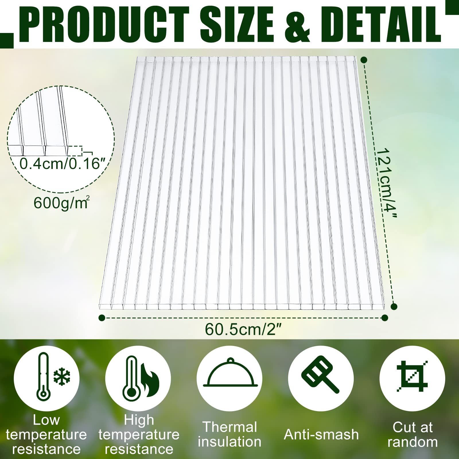Tatuo 24 Pack 4'x2'x0.16