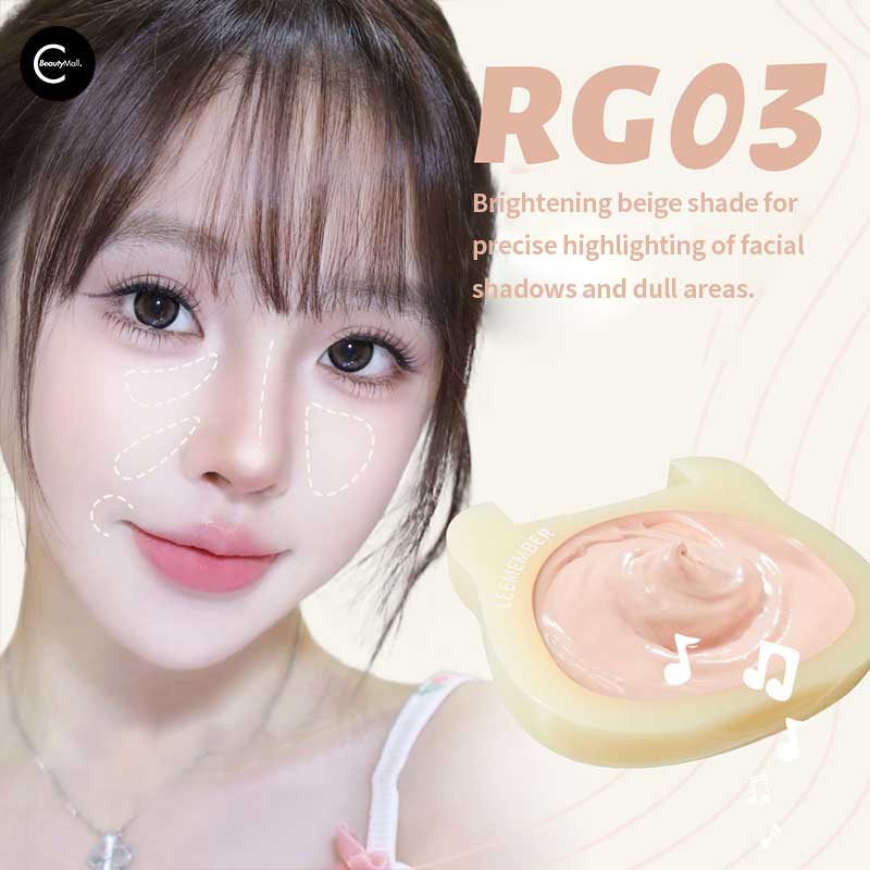 LEEMEMBER Bear Waltz Dewy Glow Highlighter Balm - Creamy Face Highlighter Stick for Cheeks, Eyes & Body - Natural Glow Makeup for Day & Night Wear