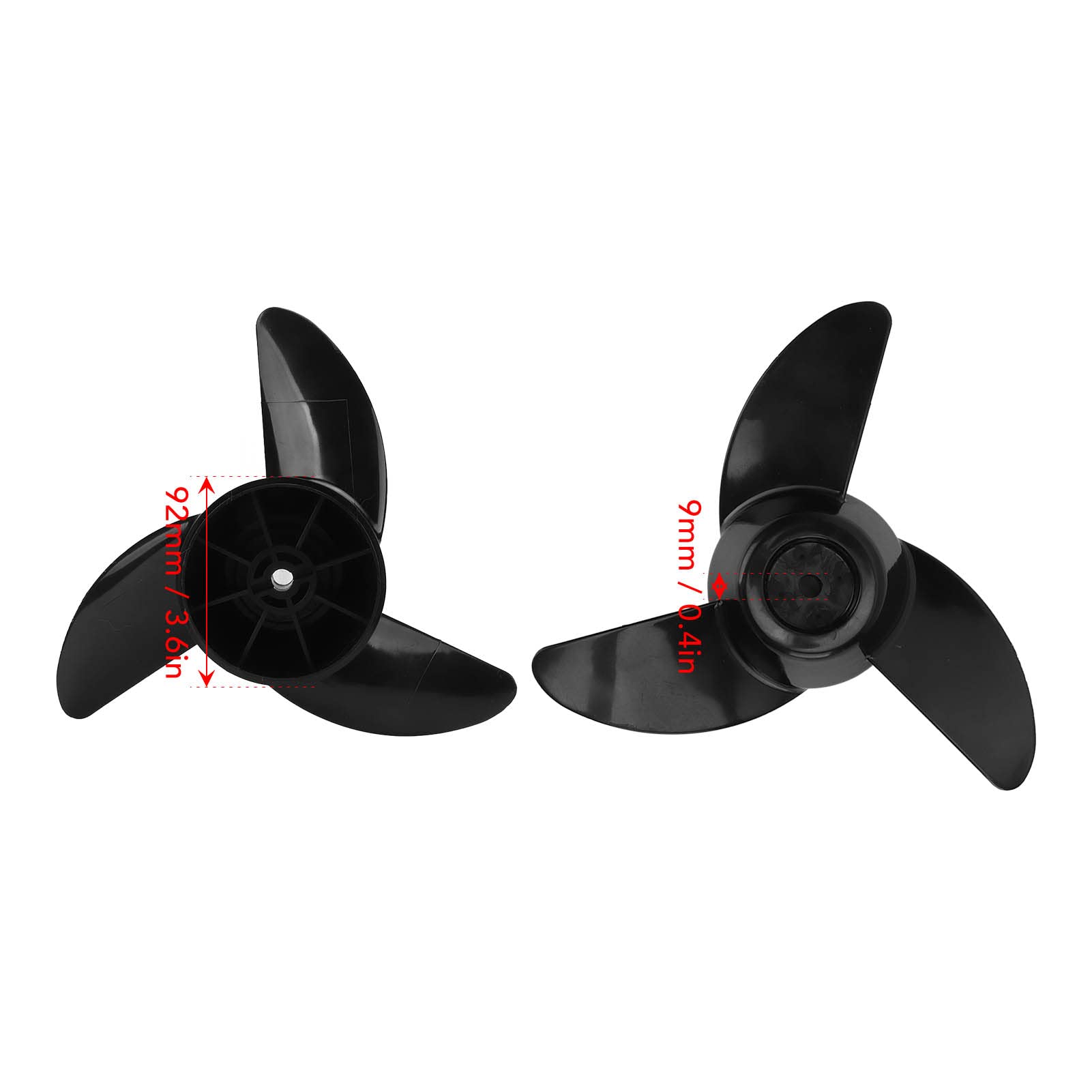 3-Blade Electric Boat Propeller for 12V/24V Engines - High Performance Marine Thruster for Small Boats & Fishing | Perfect for Trolling Motors, Pontoon Boats & Water Sports