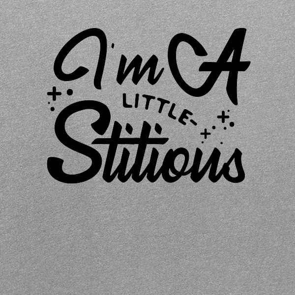 Funny 'I'm A Little Stitious Not Superstitious' Graphic T-Shirt for Men | Pop Threads Cotton Tee | Casual Wear & Gift Idea