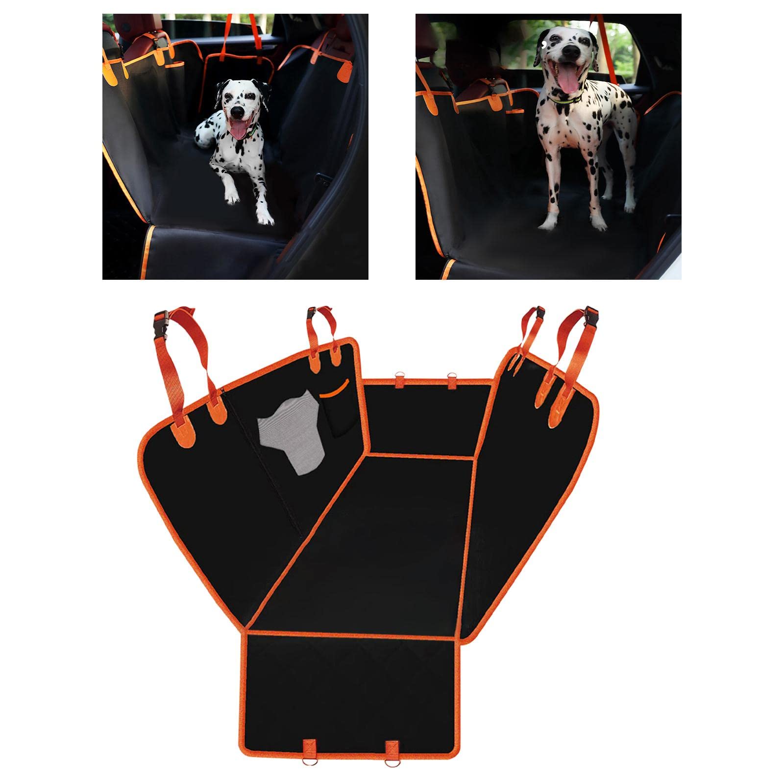 Enakshi Waterproof Pet Dog Car Boot Liner & Back Seat Cover Hammock for SUV Sedan - Durable Dog Car Seat Protector for Travel, Camping & Daily Commute | Pet Supplies | Dog Accessories | Vehicle Protection