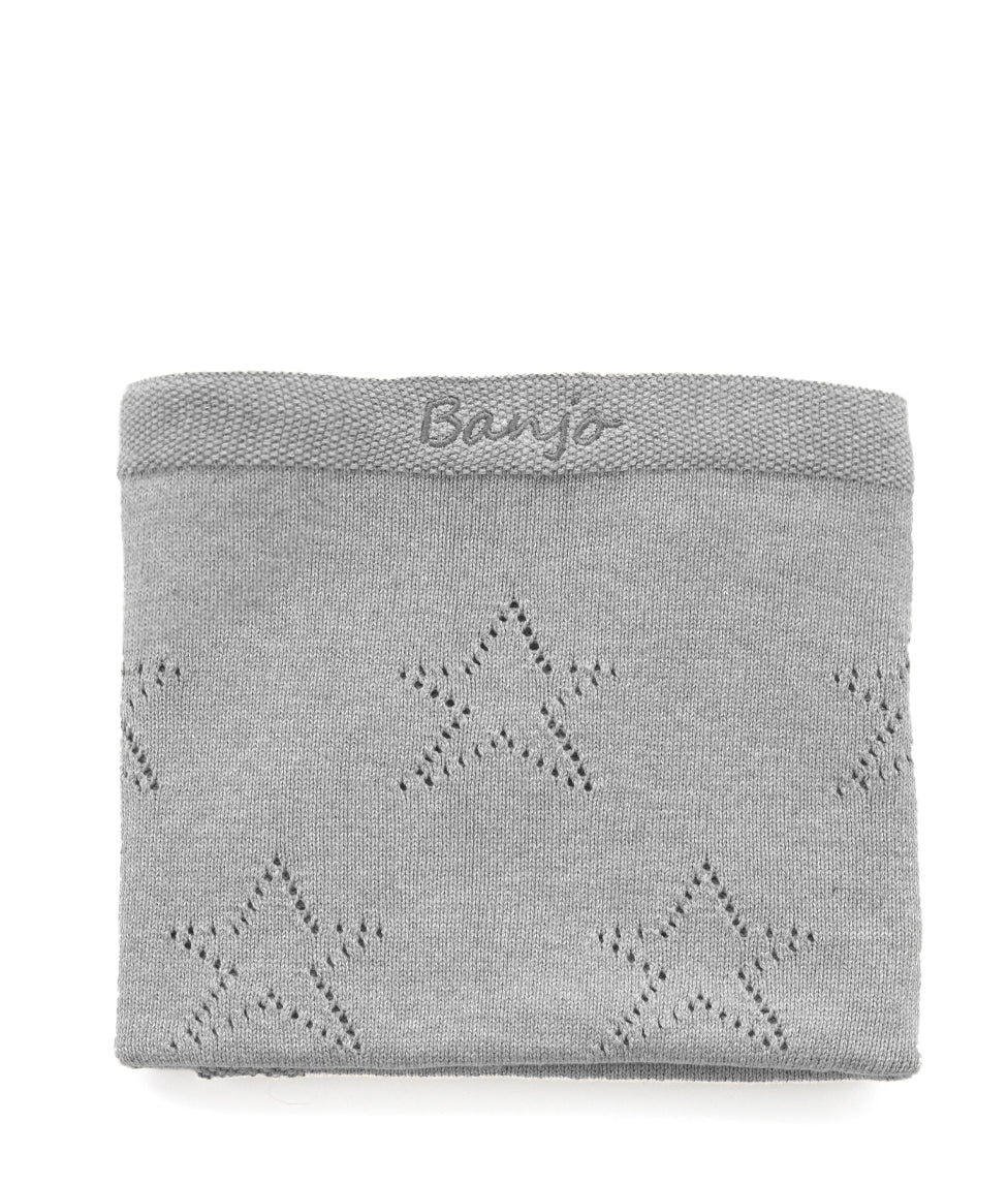 Personalized Baby Blanket - Soft Star Grey Design for Newborns & Infants - Perfect for Nursery, Gifts & Photo Shoots