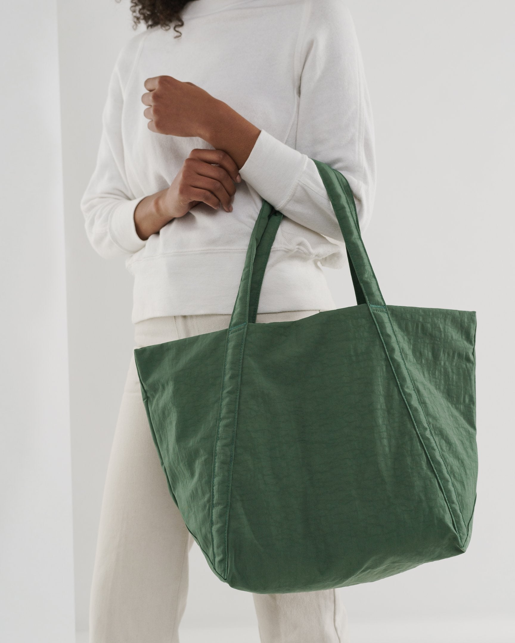 Baggu Cloud Bag - Lightweight Reusable Shopping Tote in Eucalyptus Green | Perfect for Groceries, Beach Trips & Eco-Friendly Daily Use