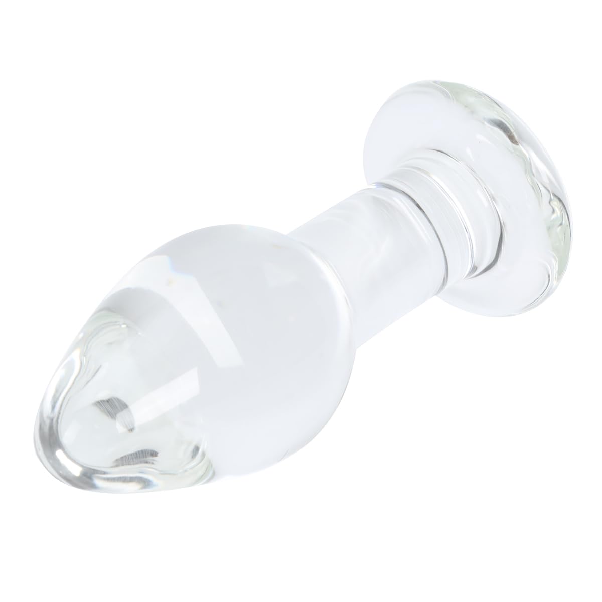 Premium Glass Anal Plug - Mushroom Shape Large Crystal Butt Plug for Women & Men - Sensual Adult Toy for Couples & Solo Play - Perfect for Beginners & Advanced Users - Enhance Intimacy & Pleasure