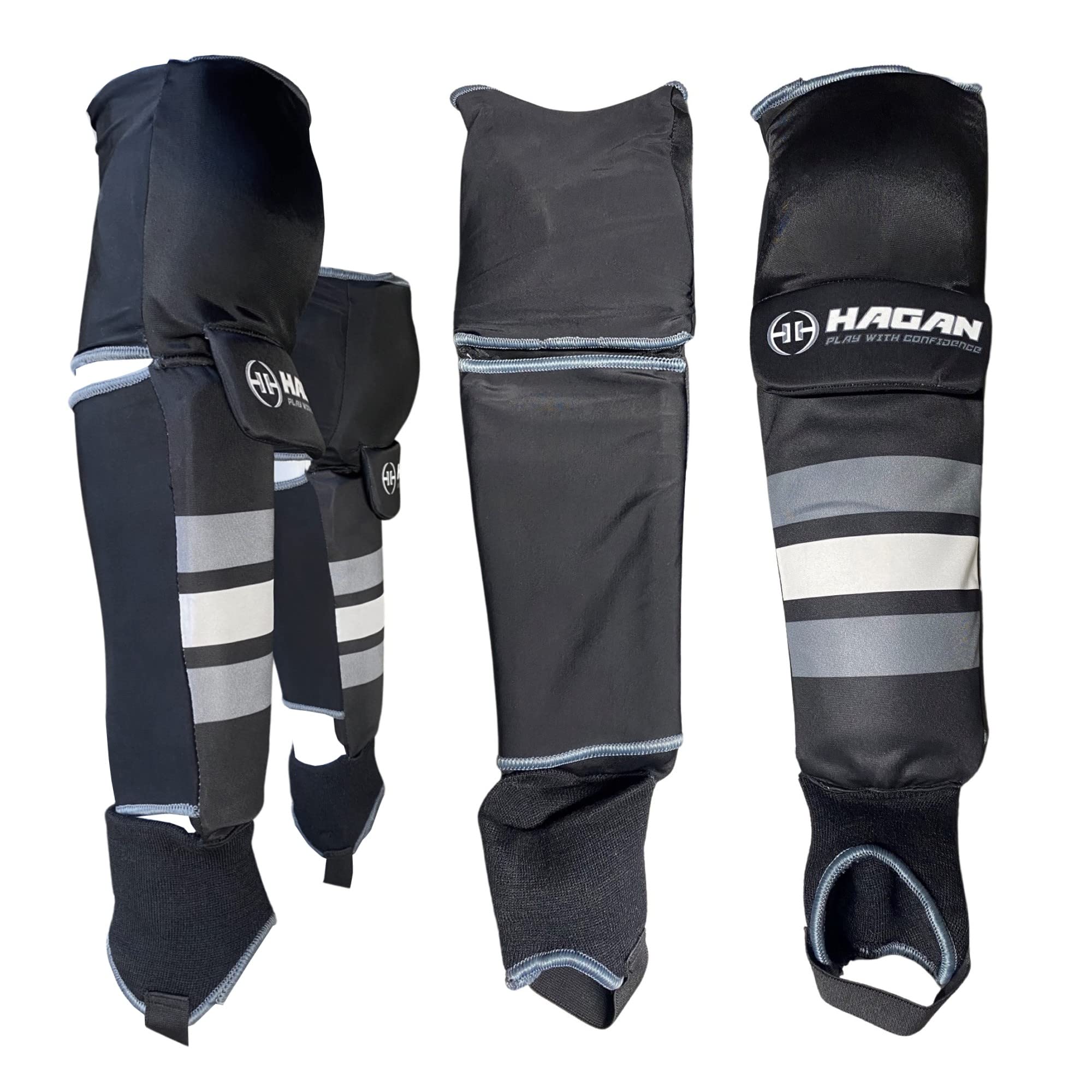 DEK Hockey & Broomball Shin Guards H-6.0 - Protective Gear for Indoor Sports, Street Hockey, and Ball Hockey Players