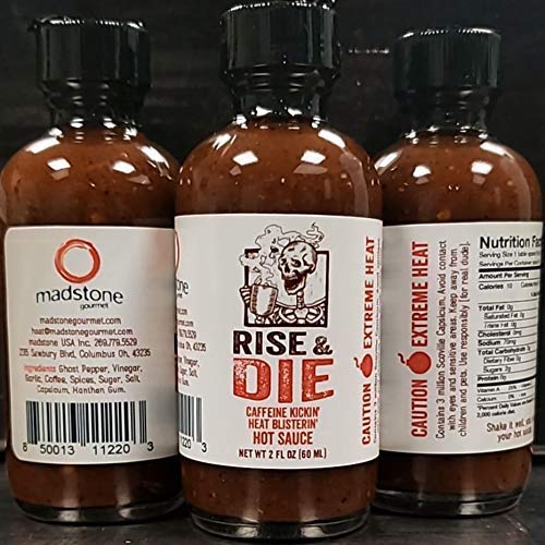 Extreme Hot Sauce with Coffee Base - 3 Million Scoville Capsicum for Spicy Food Lovers | Flavor & Fire Foods | Perfect for Cooking, Grilling & Spicy Challenges (Rise and Die Collection)