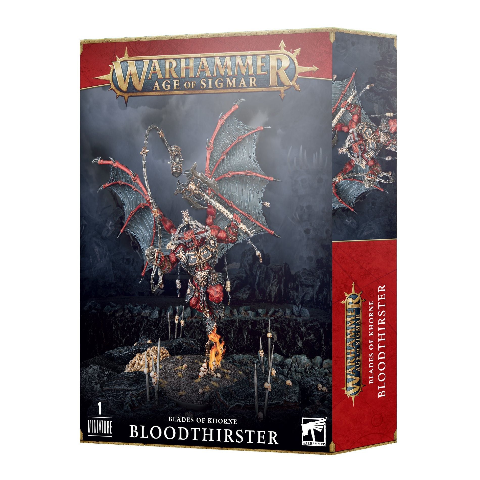 Daemons of Khorne Bloodthirster - Warhammer 40K Tabletop Miniature for Painting & Wargaming Battles | Perfect for Collectors & Strategy Game Enthusiasts