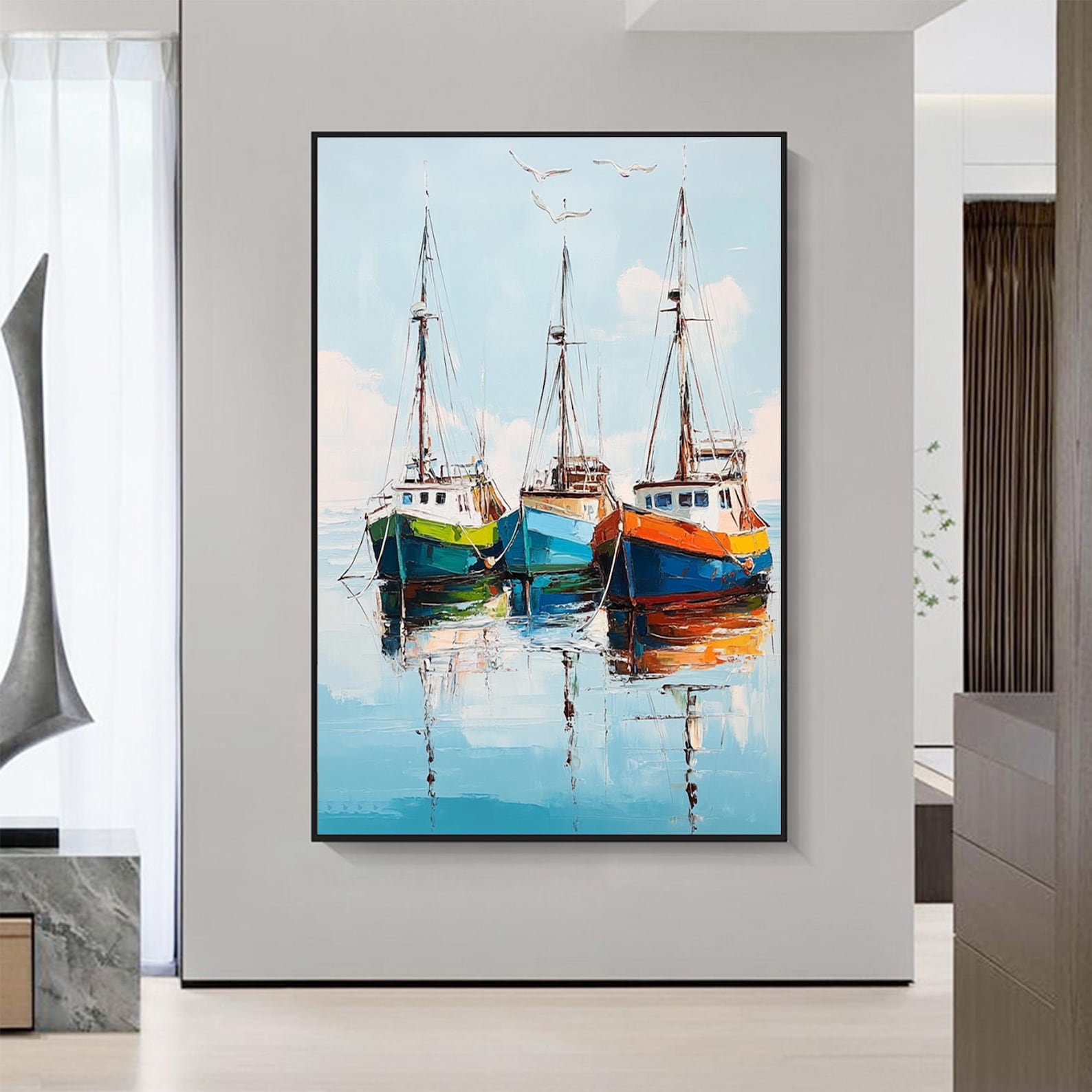 Anchored in Time - Premium Nautical Wall Clock for Home & Office Decor | Perfect for Living Room, Bedroom, or Coastal-Themed Spaces