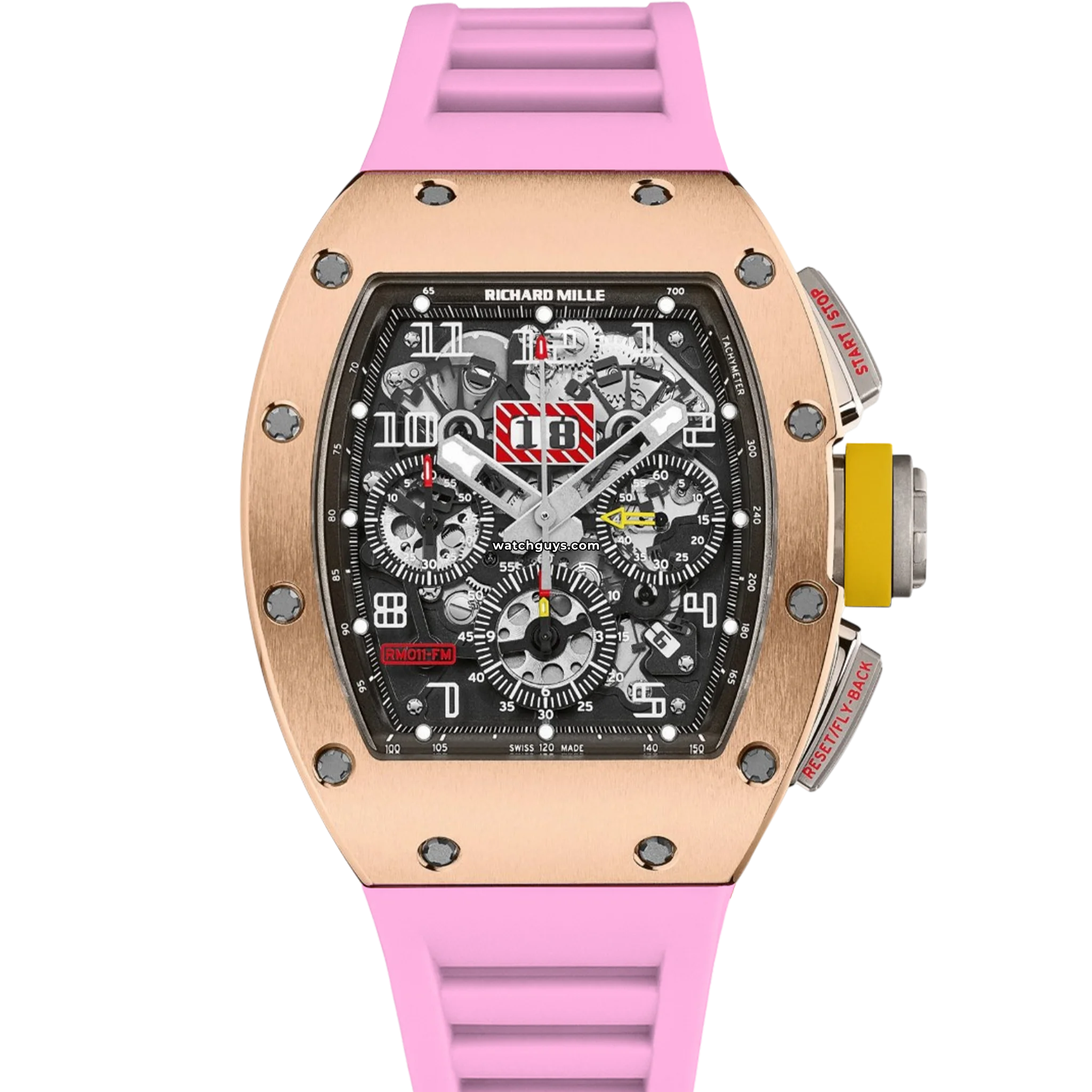 Richard Mille RM 011 Felipe Massa Chronograph Men's Watch - 18K Rose Gold Luxury Sports Timepiece for Racing Enthusiasts | Perfect for Motorsport Events, High-End Collectors & Luxury Gift Giving