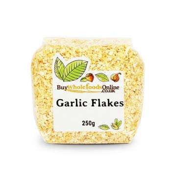 Organic Garlic Flakes 250g | Premium Dried Garlic for Cooking, Seasoning & Meal Prep | Whole Foods, Non-GMO, Vegan | Perfect for Soups, Sauces & Marinades